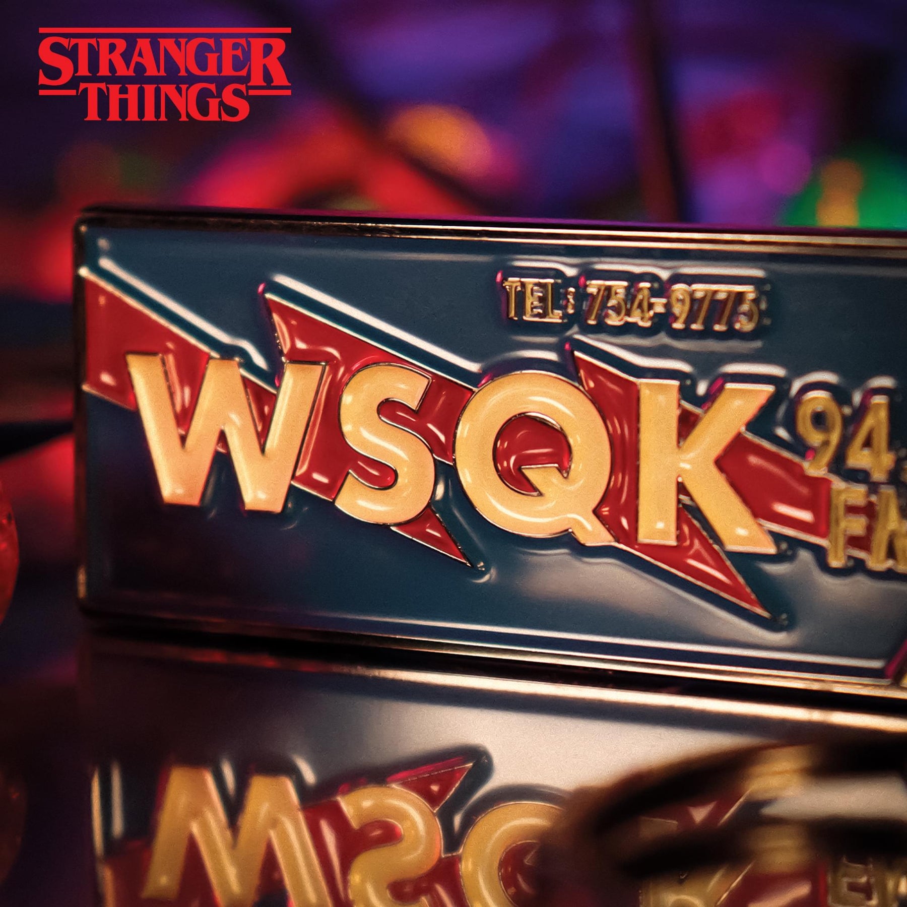 Stranger Things "The Squawk WSQK" Limited Edition Enamel Metal Keychain