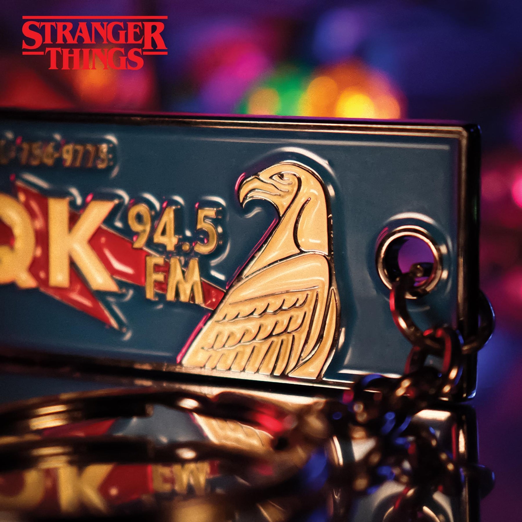 Stranger Things "The Squawk WSQK" Limited Edition Enamel Metal Keychain