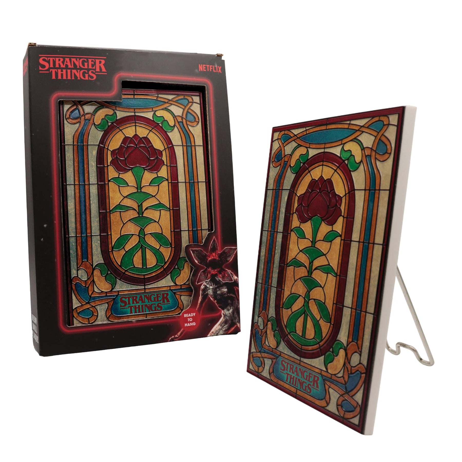 Stranger Things Creel House Stained-Glass Window Resin Plaque | 5 x 8 Inches