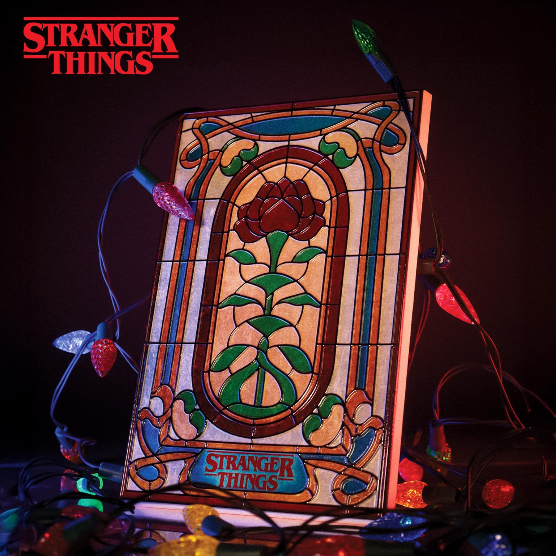 Stranger Things Creel House Stained-Glass Window Resin Plaque | 5 x 8 Inches