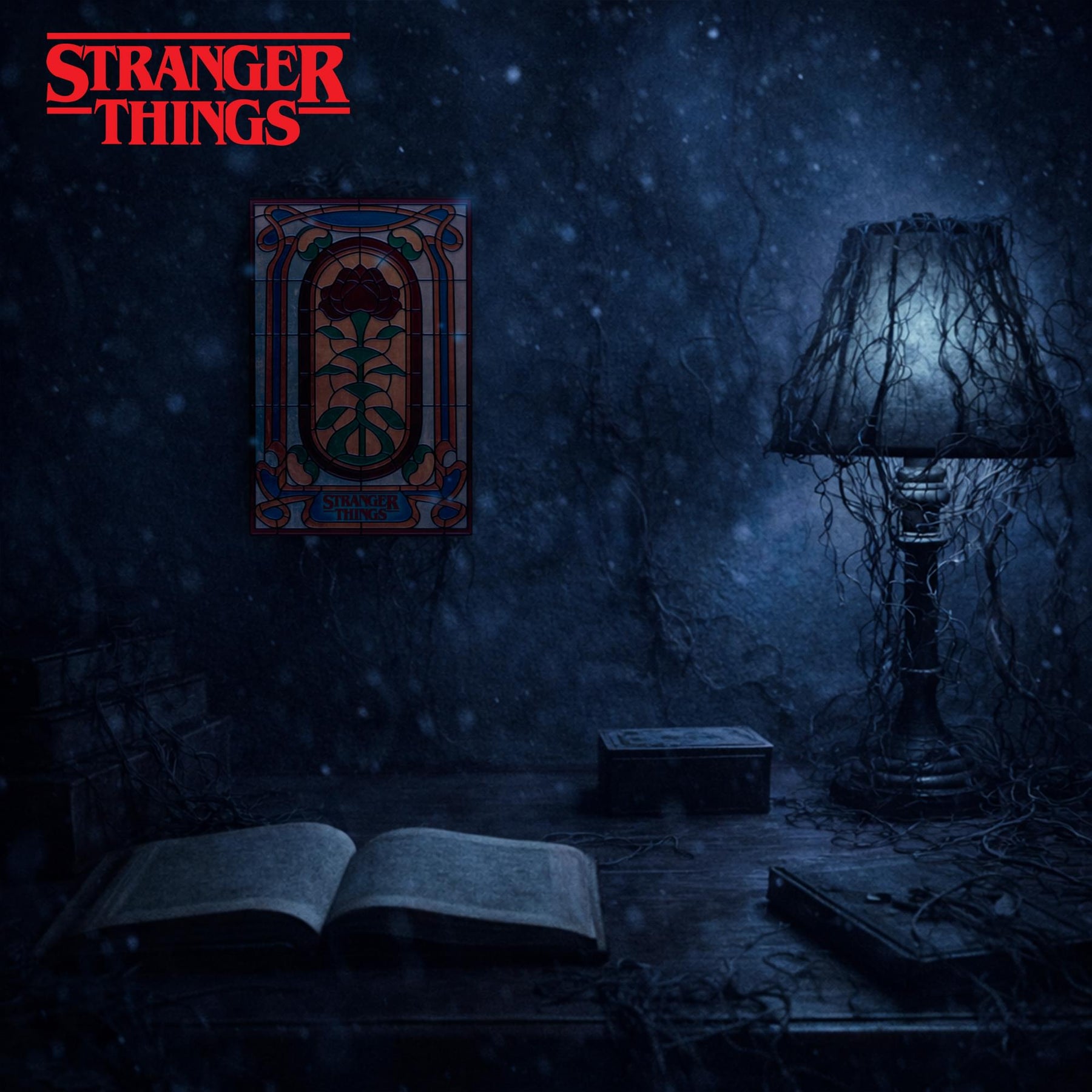 Stranger Things Creel House Stained-Glass Window Resin Plaque | 5 x 8 Inches