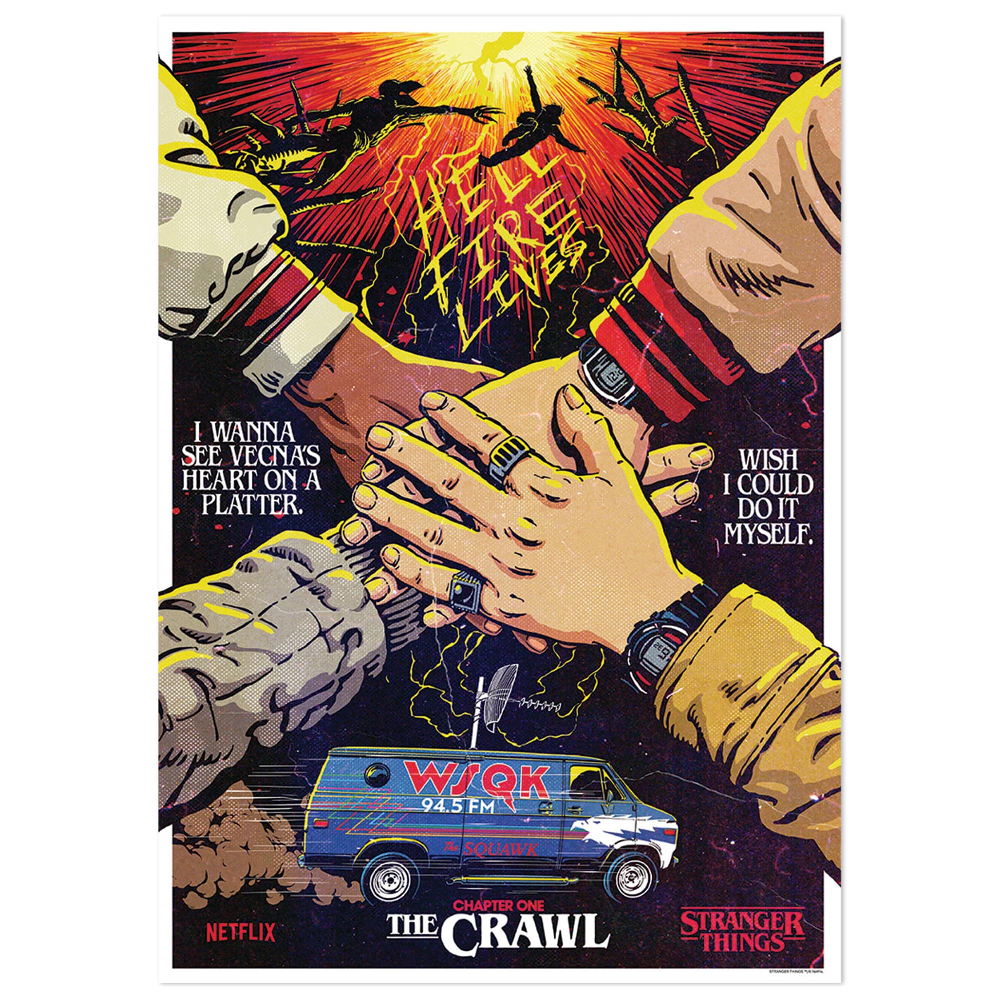 Stranger Things 5 "The Crawl" Limited Edition Numbered Art Print | A3 Size