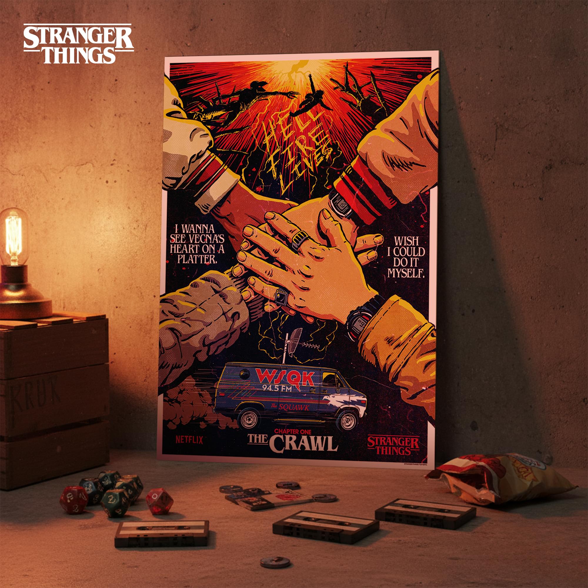 Stranger Things 5 "The Crawl" Limited Edition Numbered Art Print | A3 Size