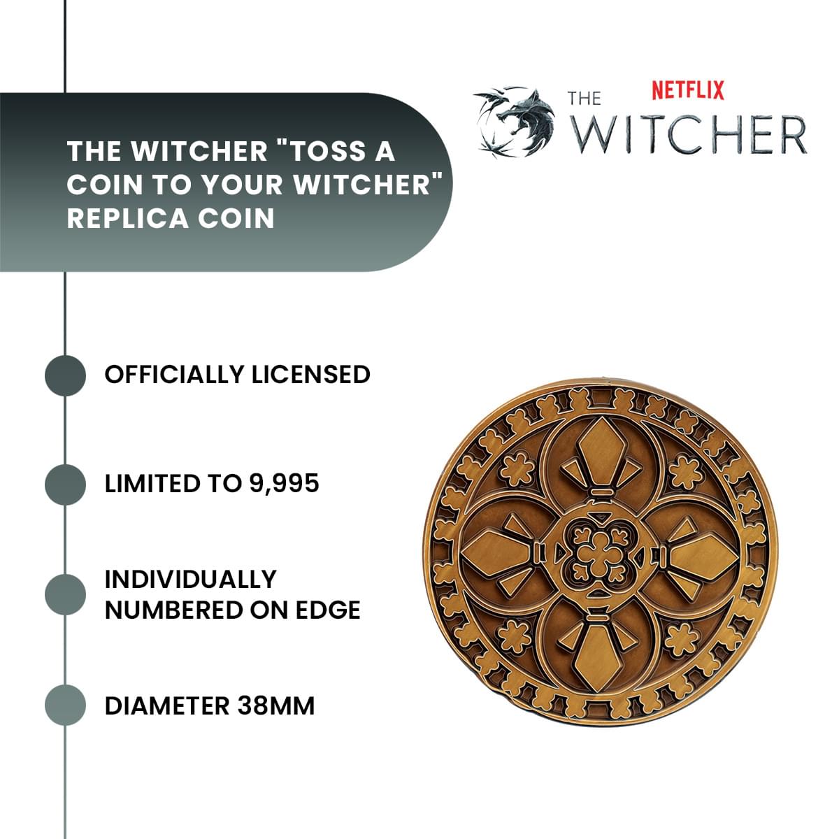 The Witcher "Toss A Coin To Your Witcher" Limited Edition Collectible Coin
