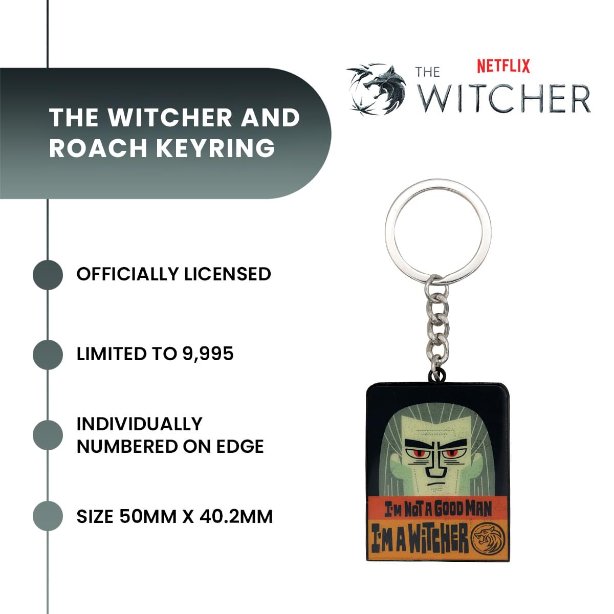 The Witcher and Roach Limited Edition 2-Piece Keychain Set