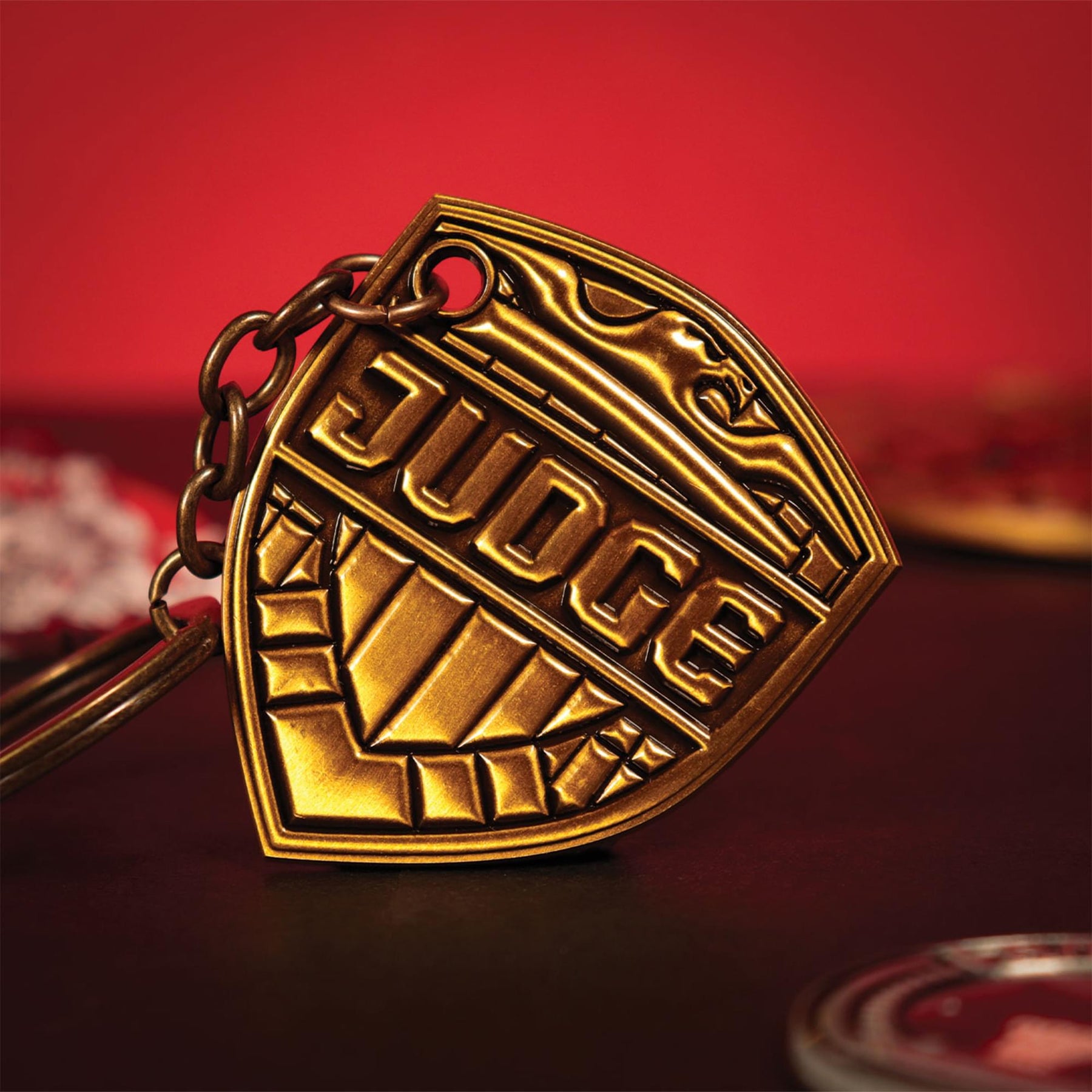 2000 AD Judge Dredd Badge Limited Edition Keyring