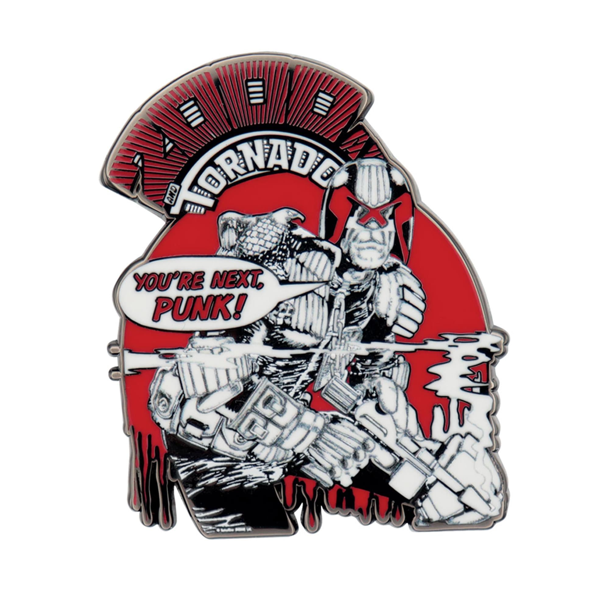 2000 AD Judge Dredd "You're Next Punk" Limited Edition Enamel Pin