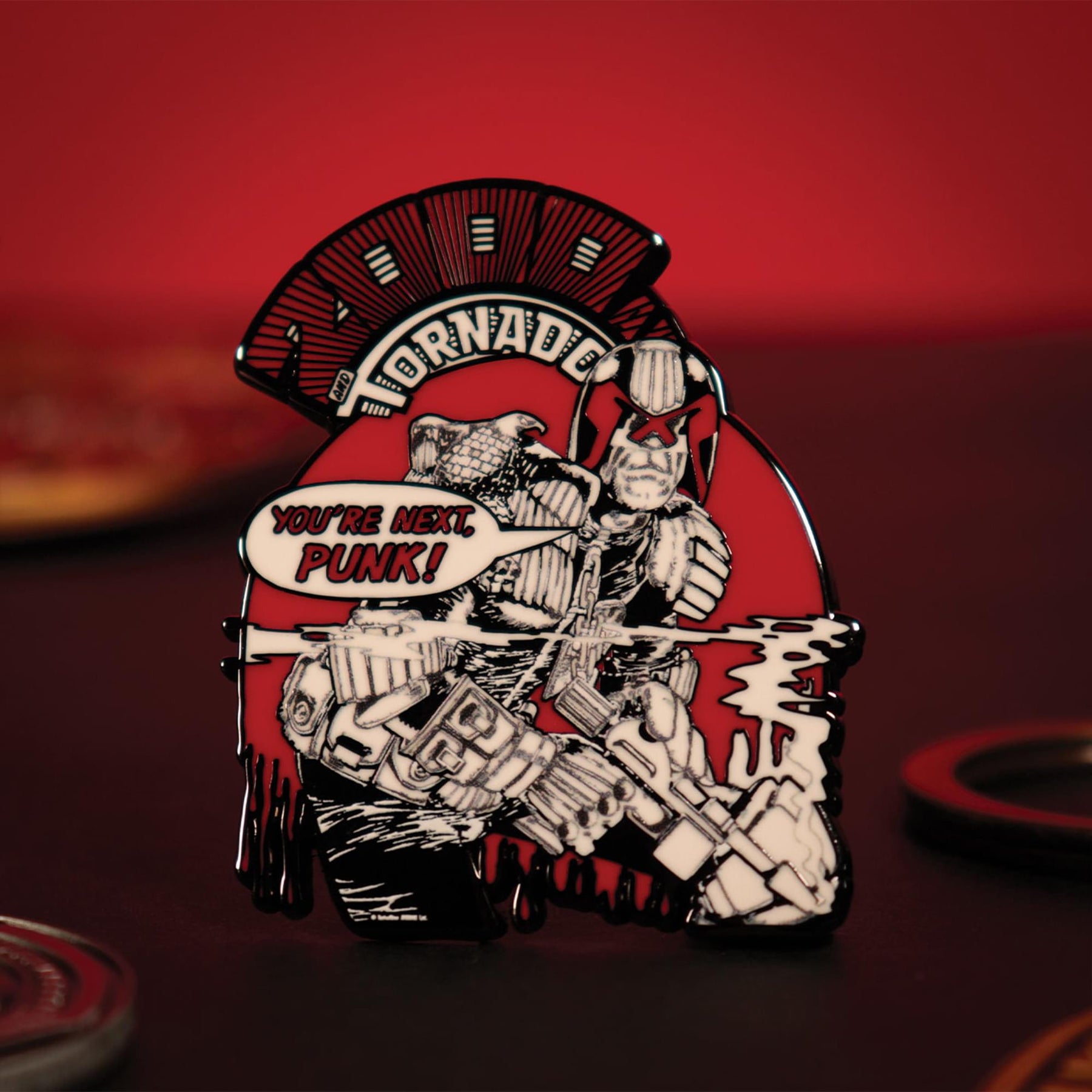 2000 AD Judge Dredd "You're Next Punk" Limited Edition Enamel Pin