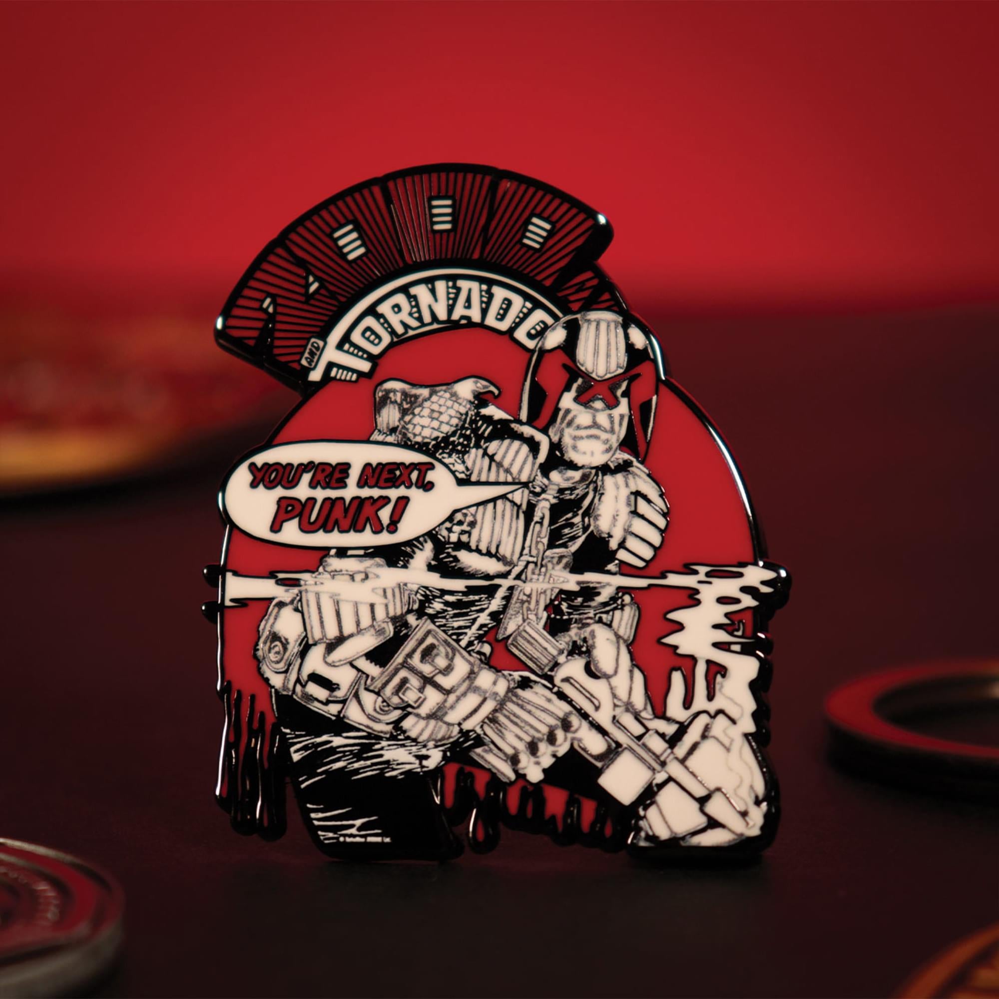 2000 AD Judge Dredd "You're Next Punk" Limited Edition Enamel Pin