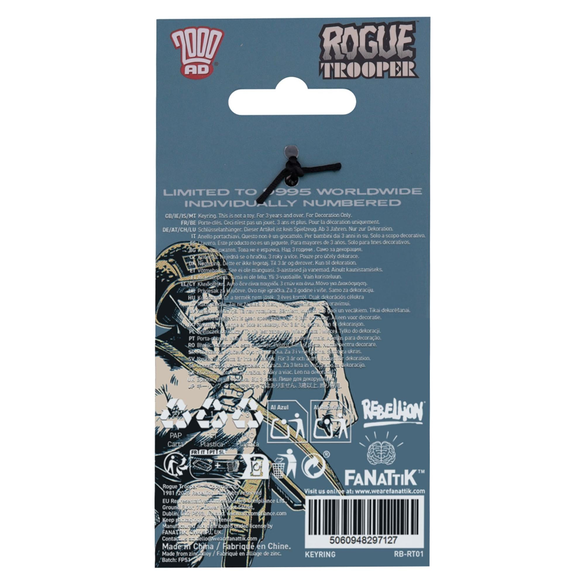 2000 AD Rogue Trooper GI Limited Edition Metal Keychain