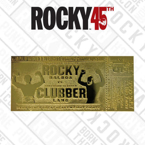 Rocky III Limited Edition 24k Gold Plated Fight Ticket