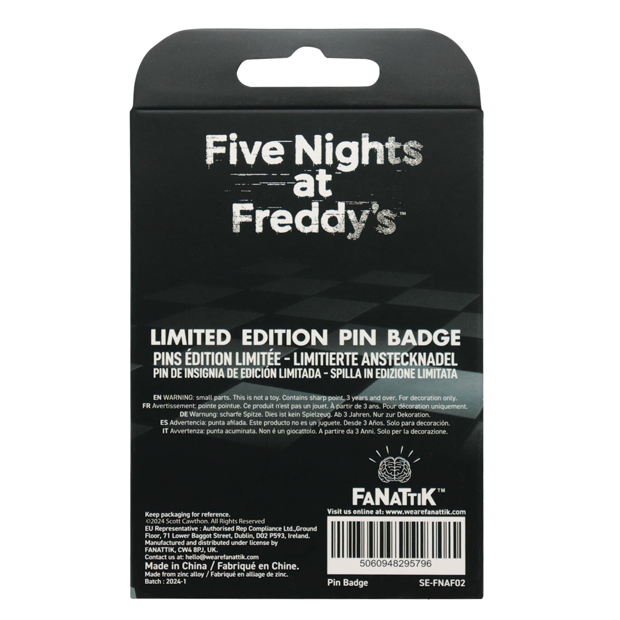 Five Nights At Freddy's "Fazbear Entertainment" Limited Edition Pin Badge