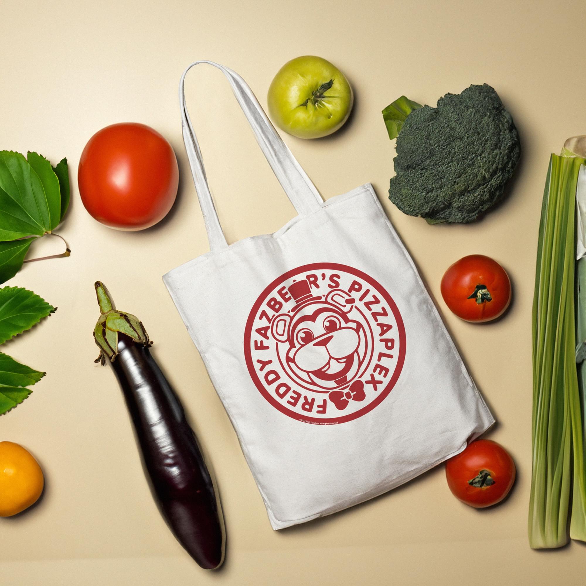 Five Nights at Freddy's Freddy Fazbear's Pizza Logo Tote Bag
