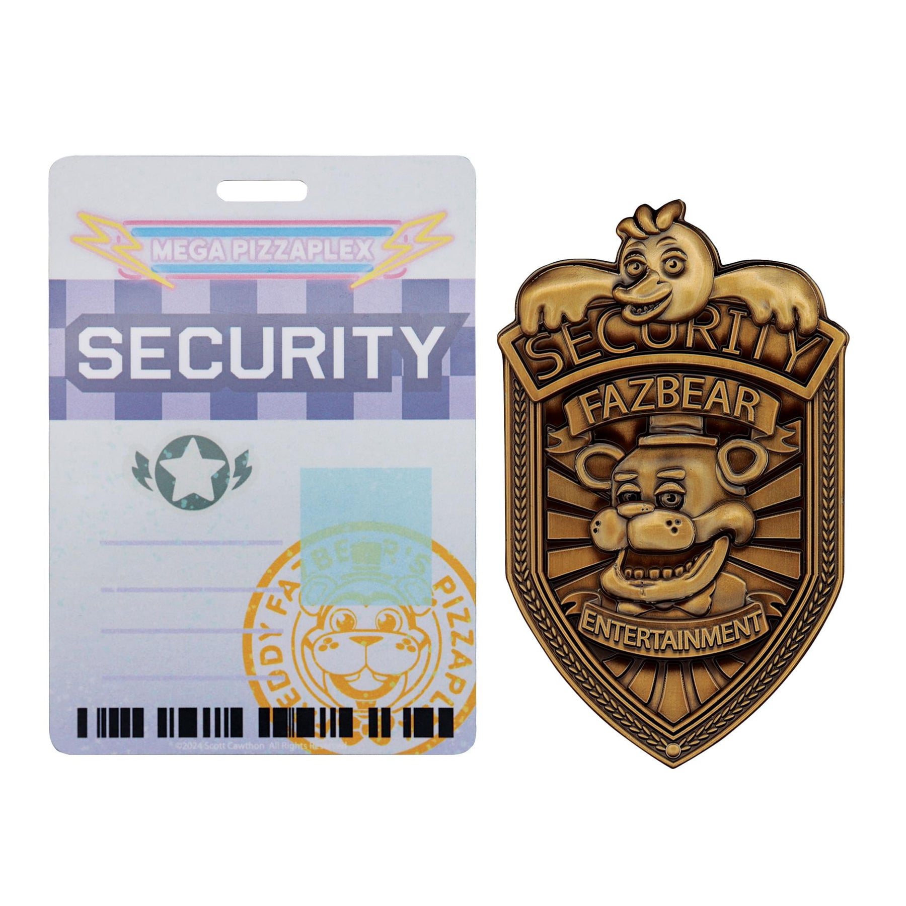 Five Nights at Freddy's Security Badge Metal Replica