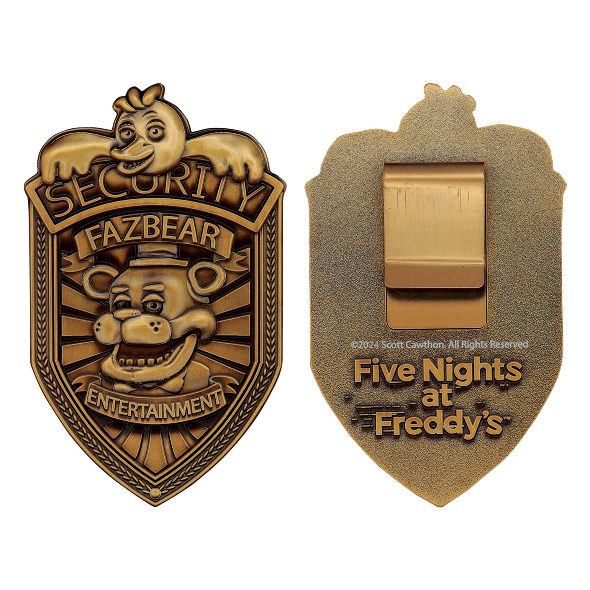 Five Nights at Freddy's Security Badge Metal Replica