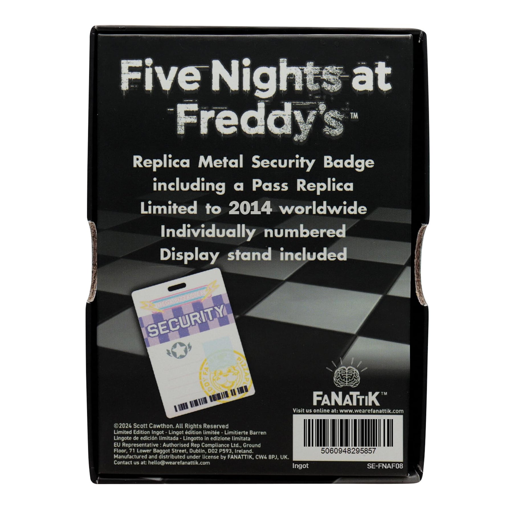 Five Nights at Freddy's Security Badge Metal Replica