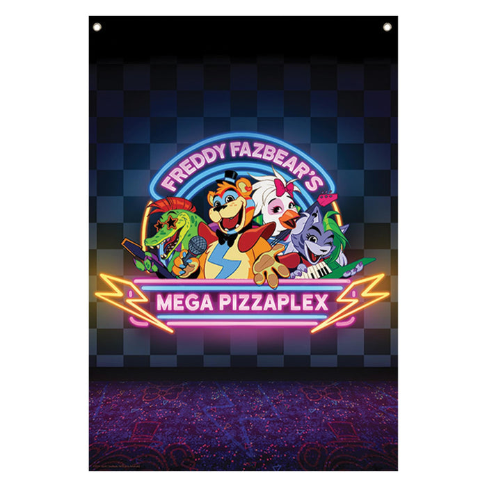 Five Nights At Freddy's Mega Pizzaplex Fabric Wall Banner | 33.5 x 49.5 Inches