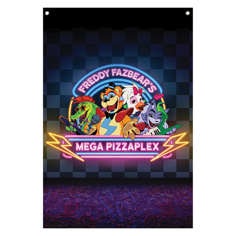 Five Nights At Freddy's Mega Pizzaplex Fabric Wall Banner | 33.5 x 49.5 Inches