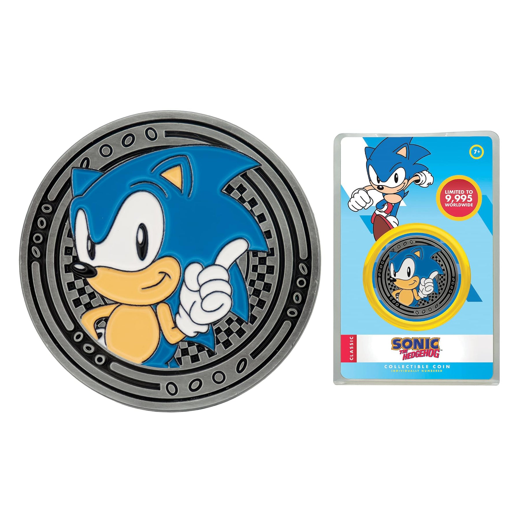 Sonic The Hedgehog Limited Edition Sonic and Tails Silver-Plated Replica Coin