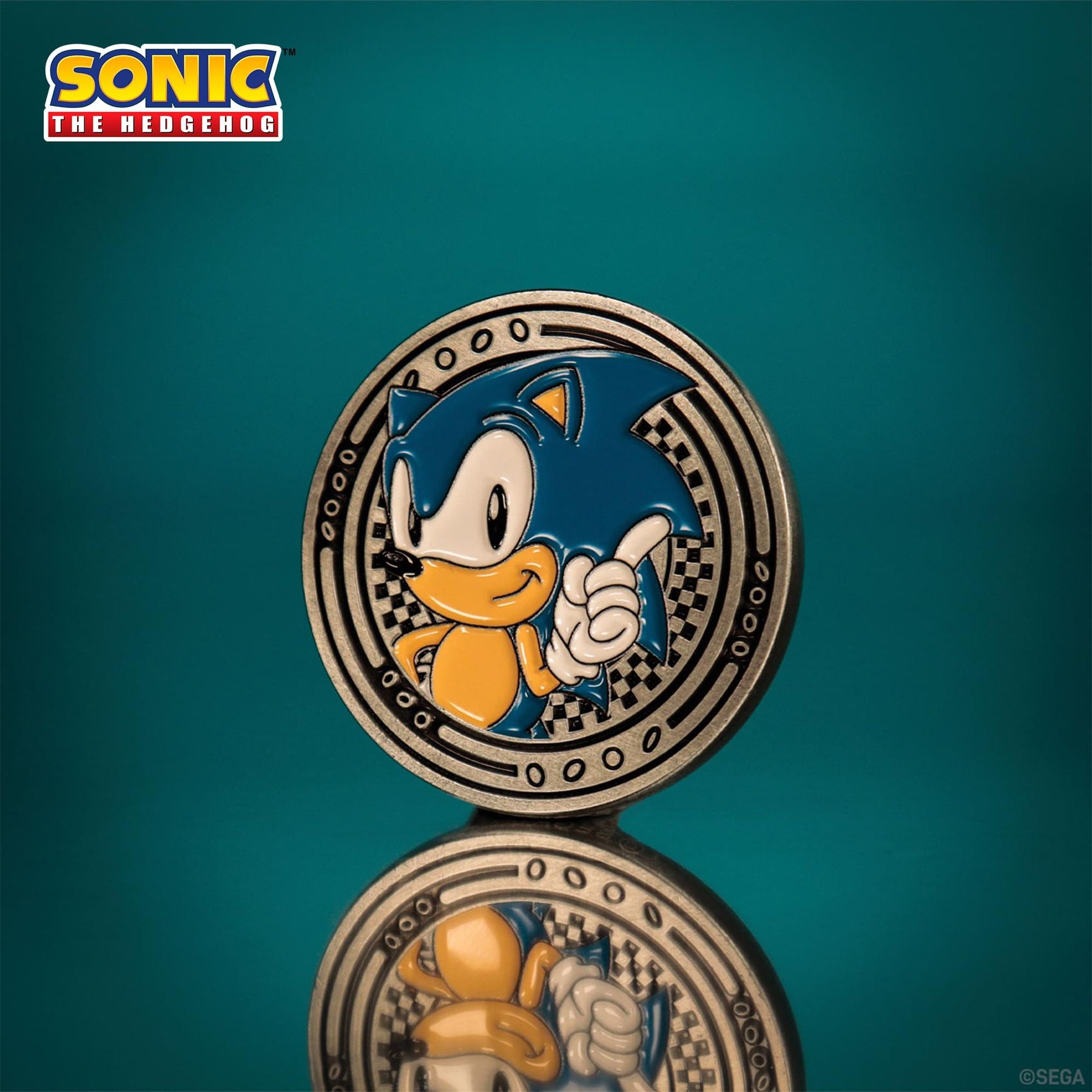 Sonic The Hedgehog Limited Edition Sonic and Tails Silver-Plated Replica Coin