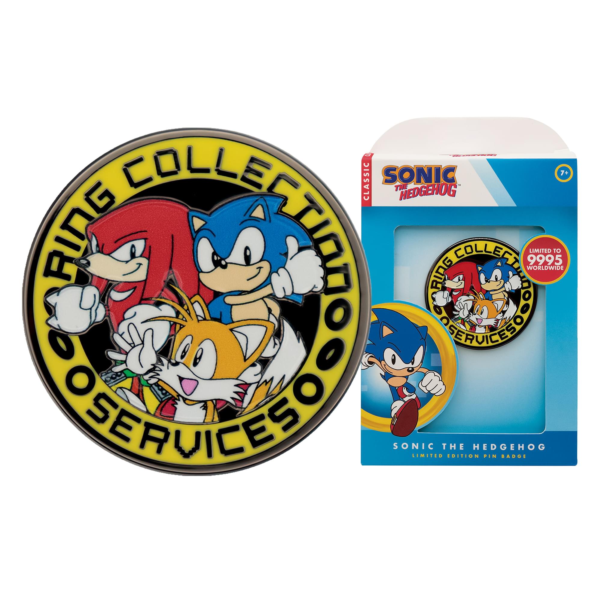 Sonic The Hedgehog Limited Edition Sonic, Tails, and Knuckles Pin Badge