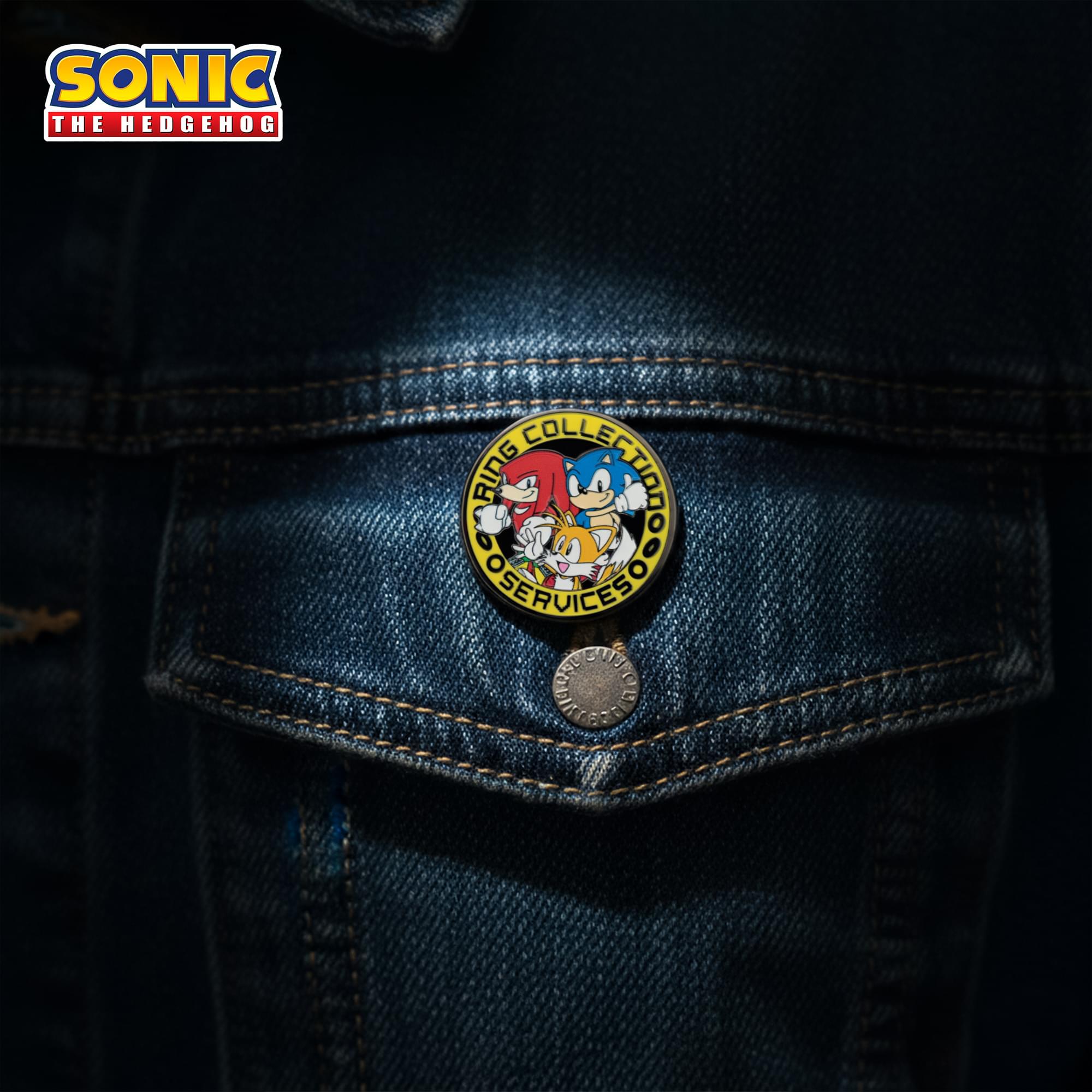 Sonic The Hedgehog Limited Edition Sonic, Tails, and Knuckles Pin Badge