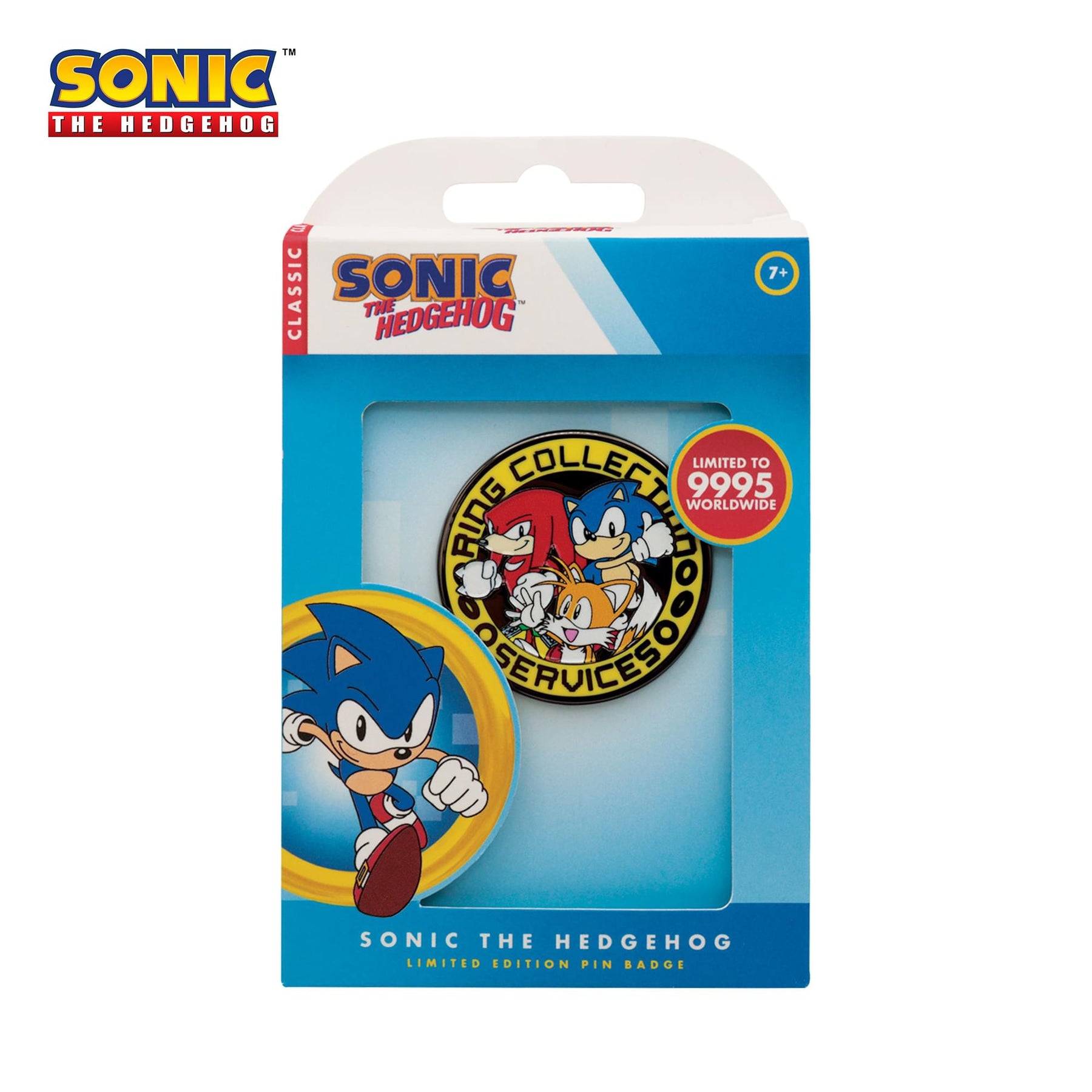 Sonic The Hedgehog Limited Edition Sonic, Tails, and Knuckles Pin Badge