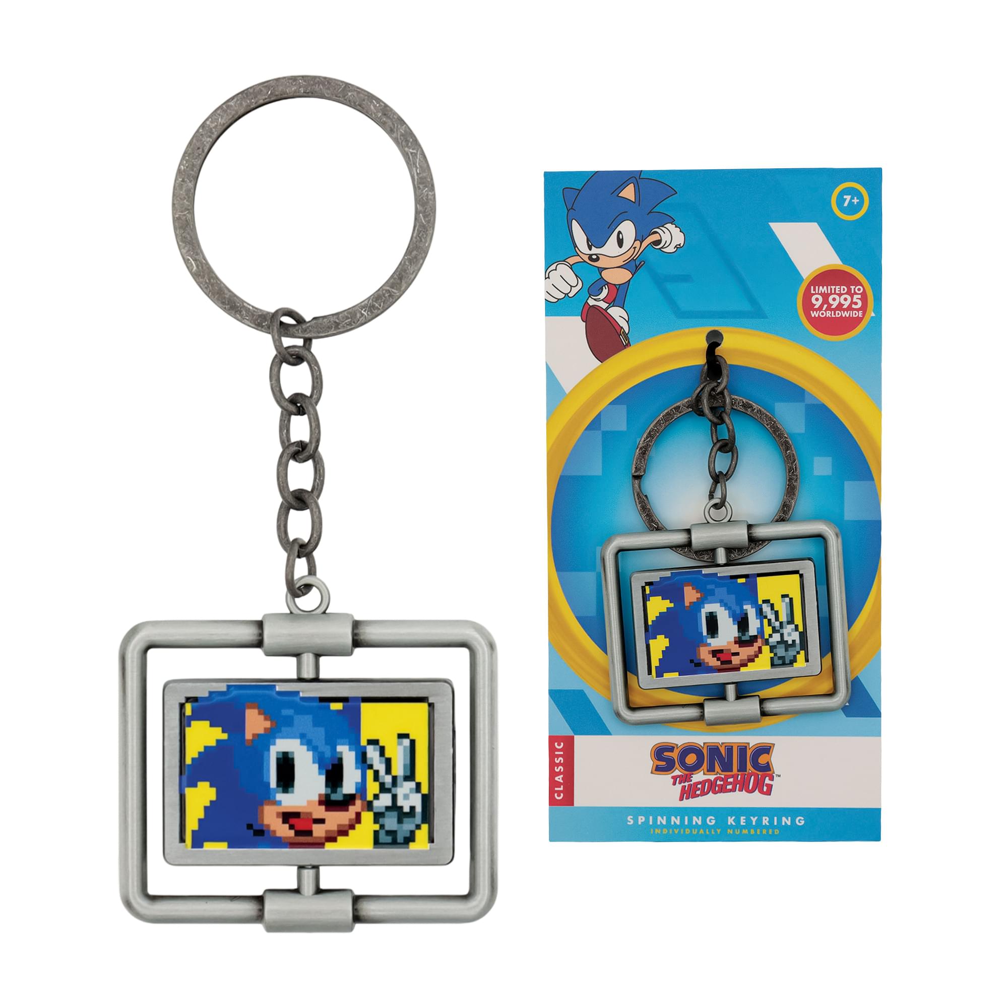 Sonic The Hedgehog Limited Edition Metal Spinning Keyring