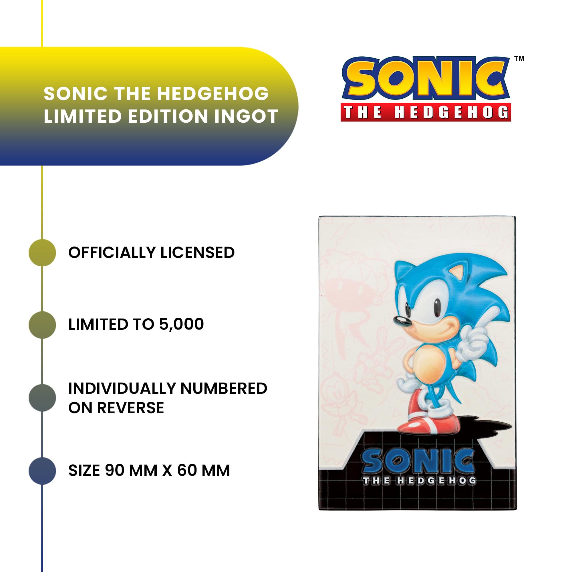 Sonic The Hedgehog and Dr. Eggman Limited Edition Metal Replica Ingot