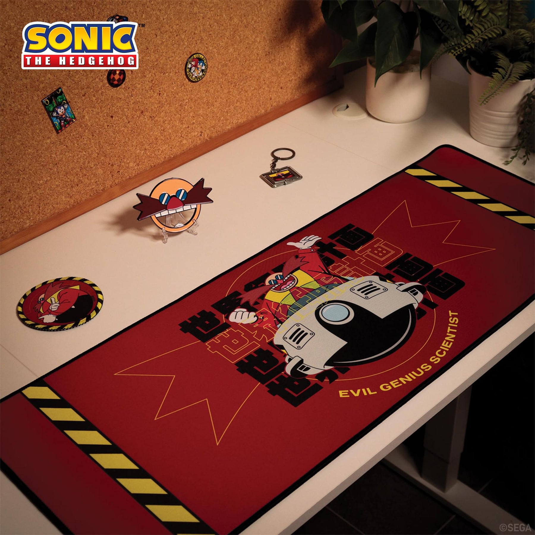 Sonic The Hedgehog Dr. Eggman Deskpad and Coaster Set