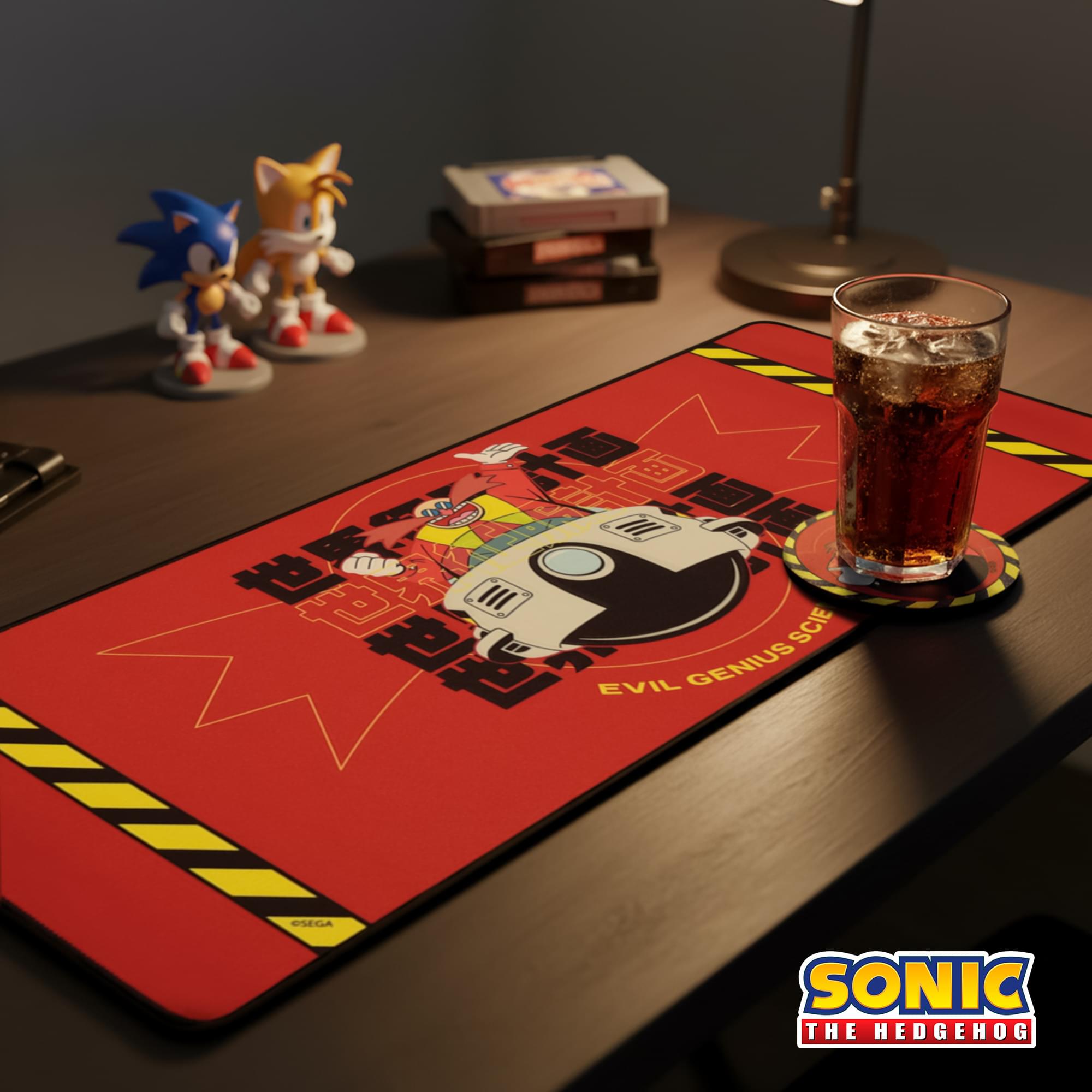 Sonic The Hedgehog Dr. Eggman Deskpad and Coaster Set