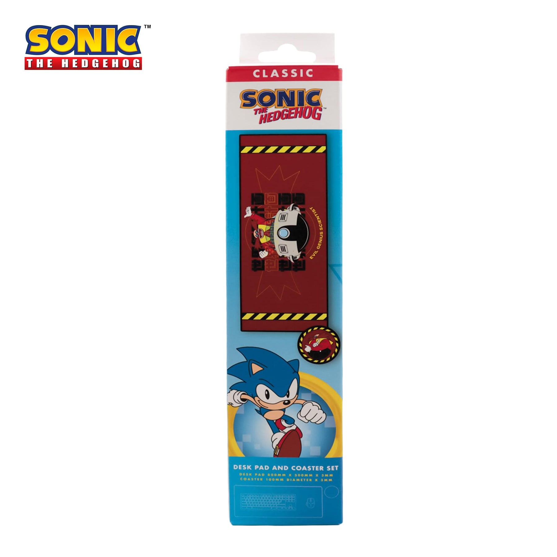 Sonic The Hedgehog Dr. Eggman Deskpad and Coaster Set