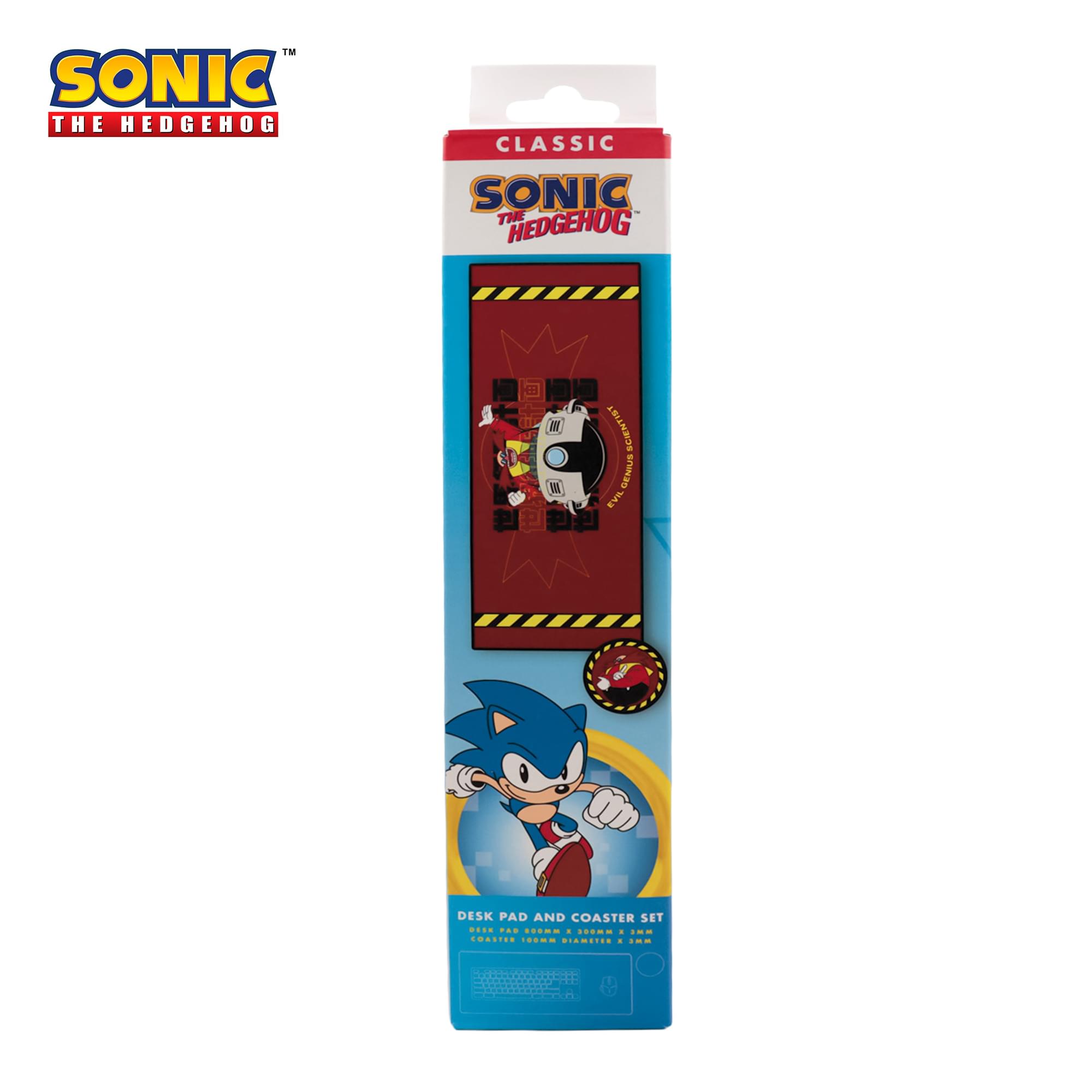 Sonic The Hedgehog Dr. Eggman Deskpad and Coaster Set