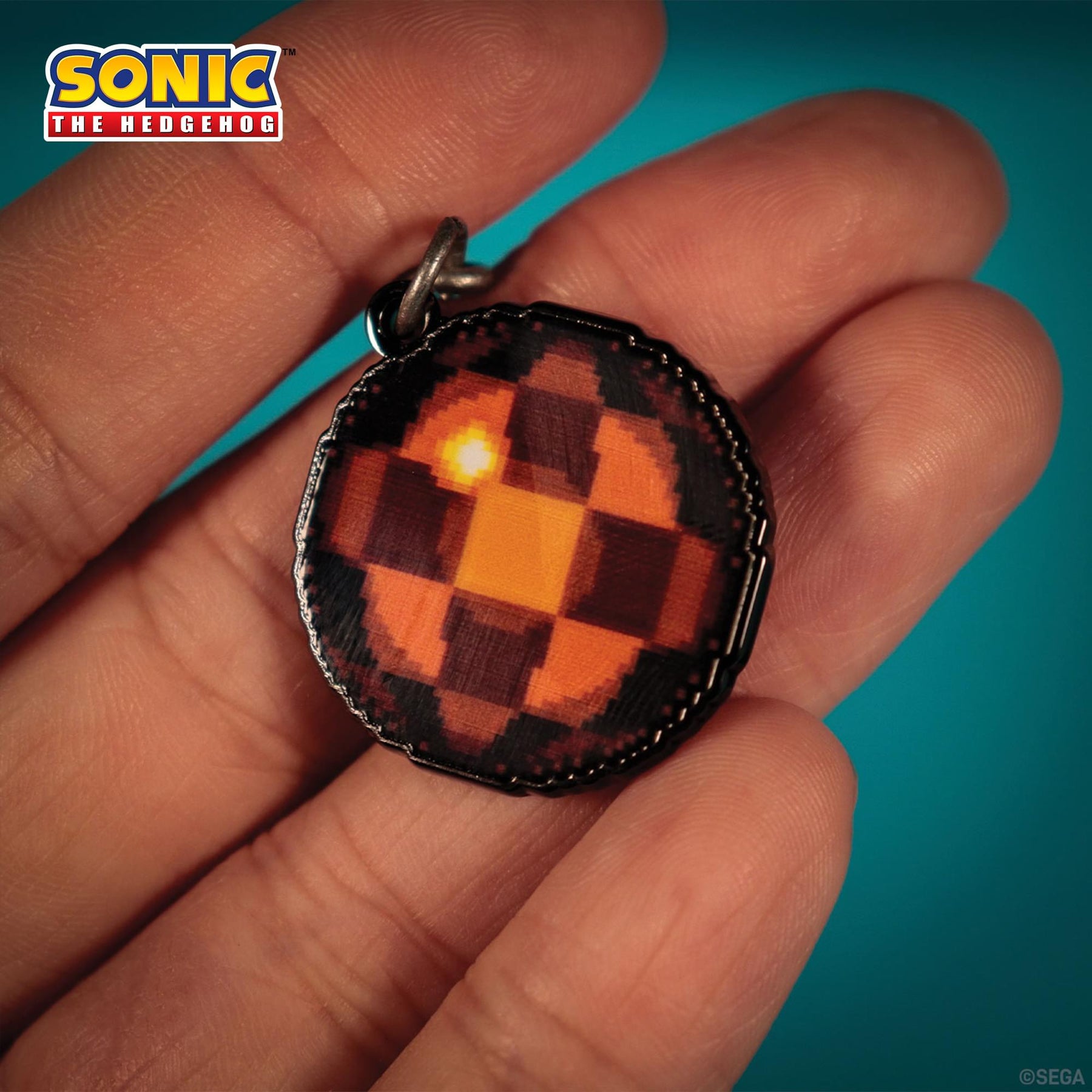 Sonic The Hedgehog Limited Edition Dr. Eggman Egg Mobile Chained Pin Badge