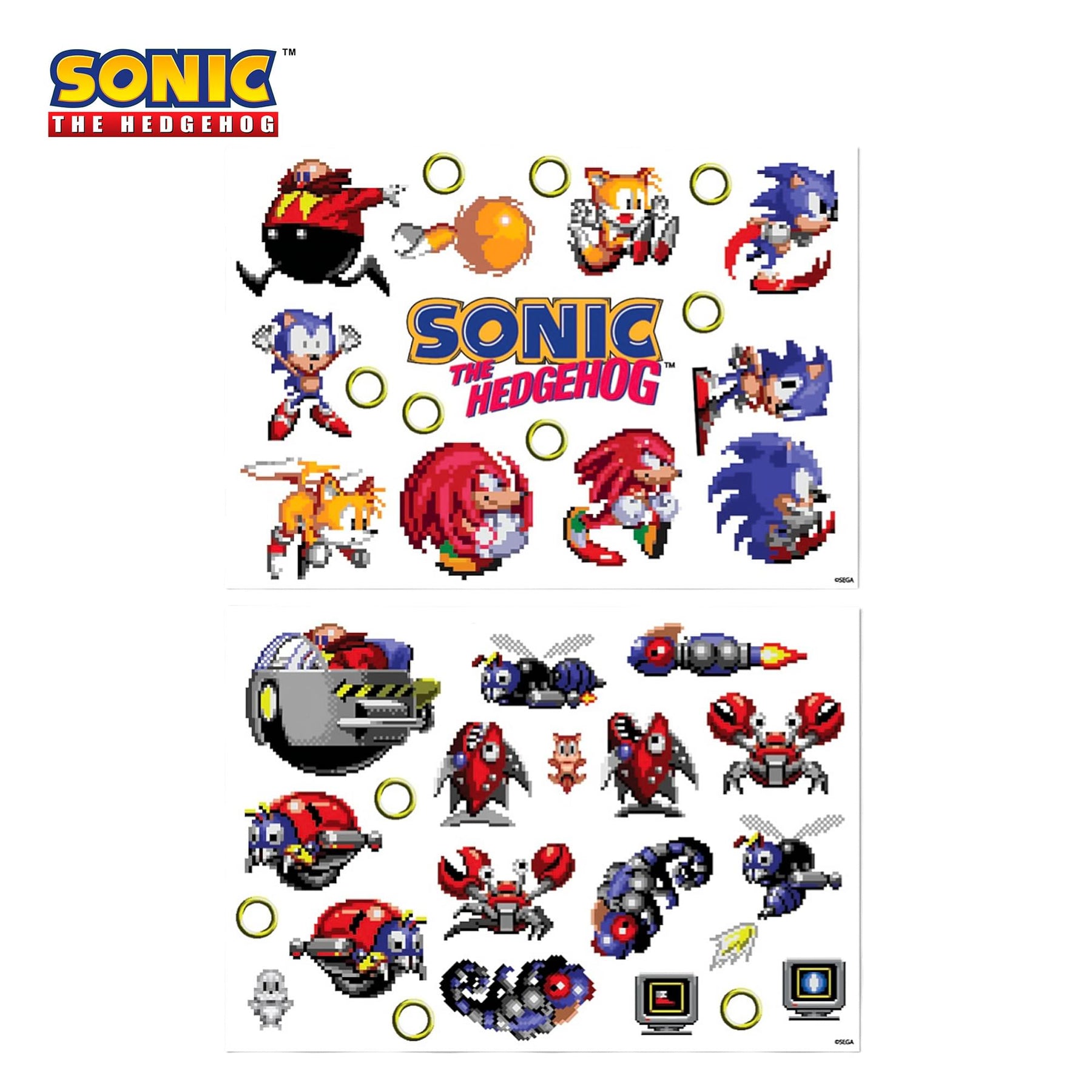 Sonic The Hedgehog Retro Tech Decals | 70+ Stickers