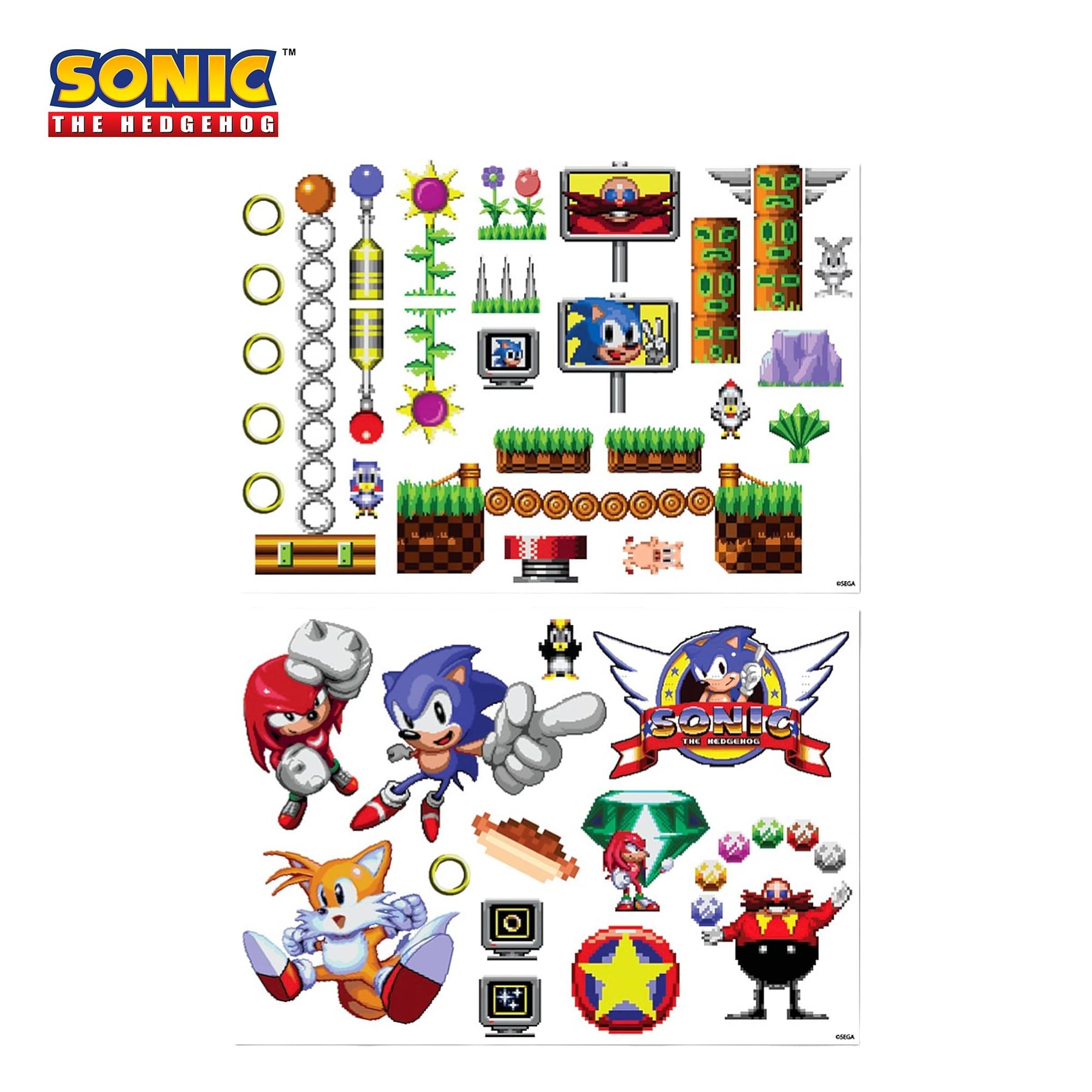 Sonic The Hedgehog Retro Tech Decals | 70+ Stickers
