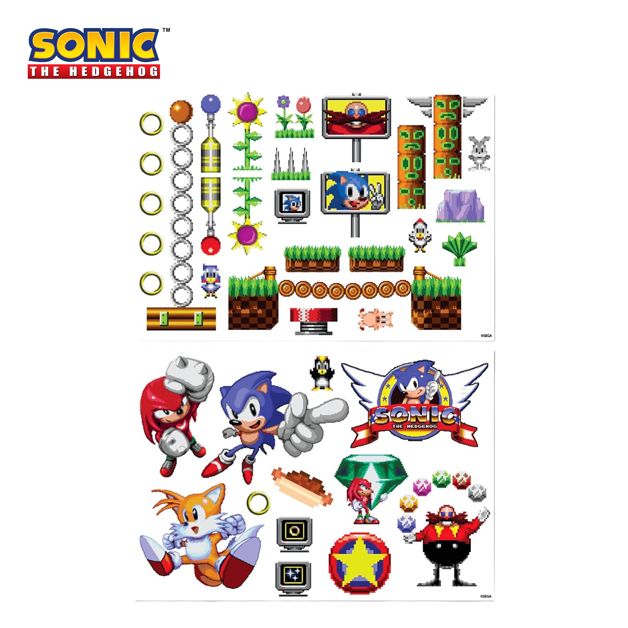 Sonic The Hedgehog Retro Tech Decals | 70+ Stickers
