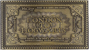 Harry Potter Hogwarts Express Train Ticket Limited Edition Metal Replica