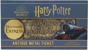 Harry Potter Hogwarts Express Train Ticket Limited Edition Metal Replica