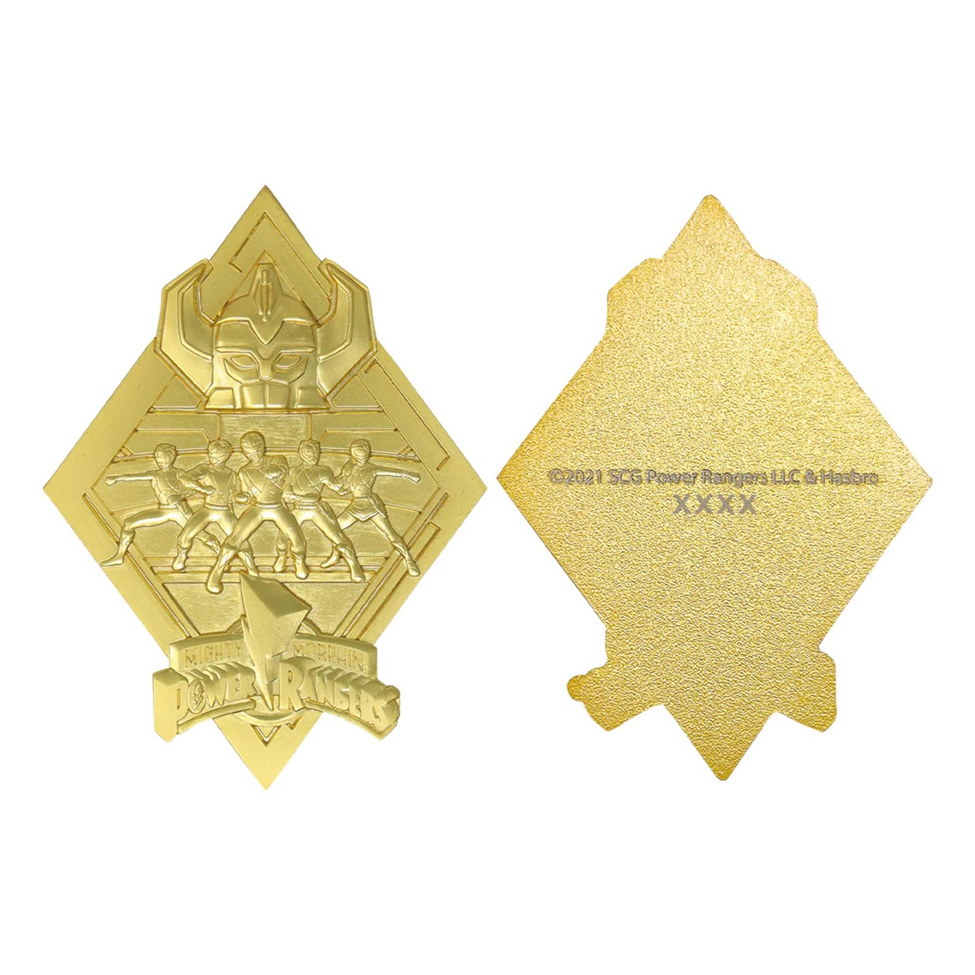 Power Rangers Limited Edition 24k Gold Plated Medallion