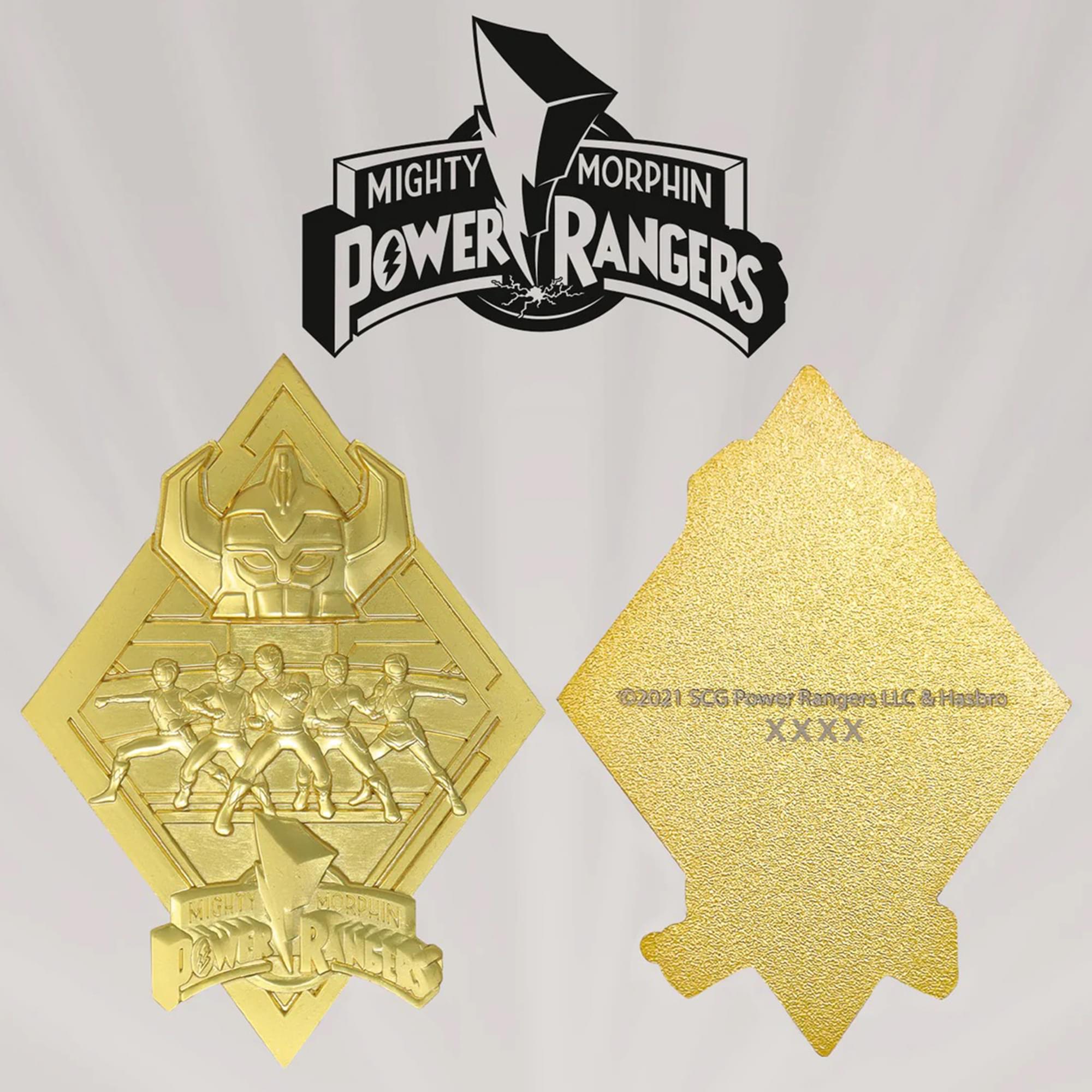 Power Rangers Limited Edition 24k Gold Plated Medallion