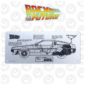 Back to the Future DeLorean Schematic Fan-Plate