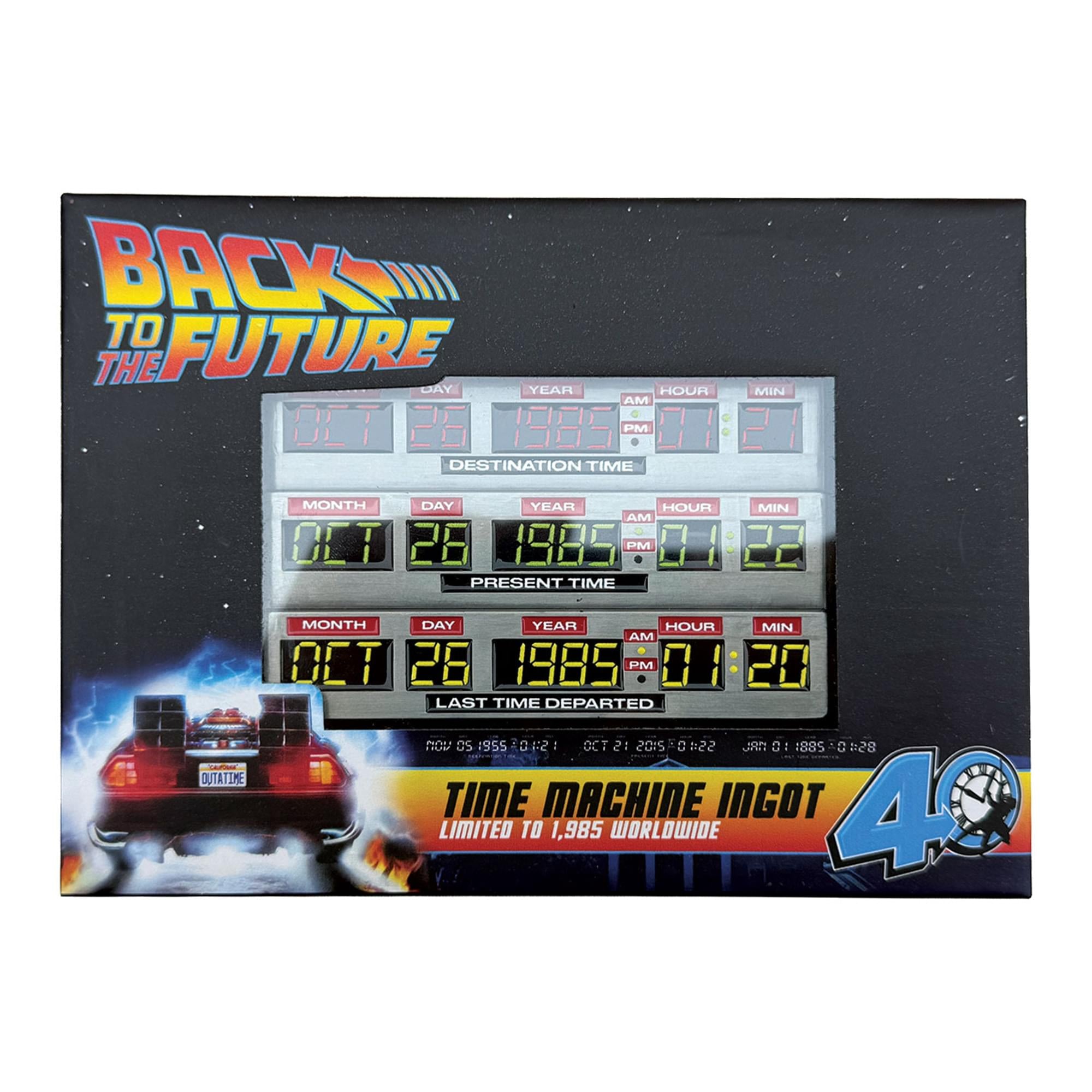 Back To The Future 40th Anniversary Time Circuits Limited Edition Metal Ingot