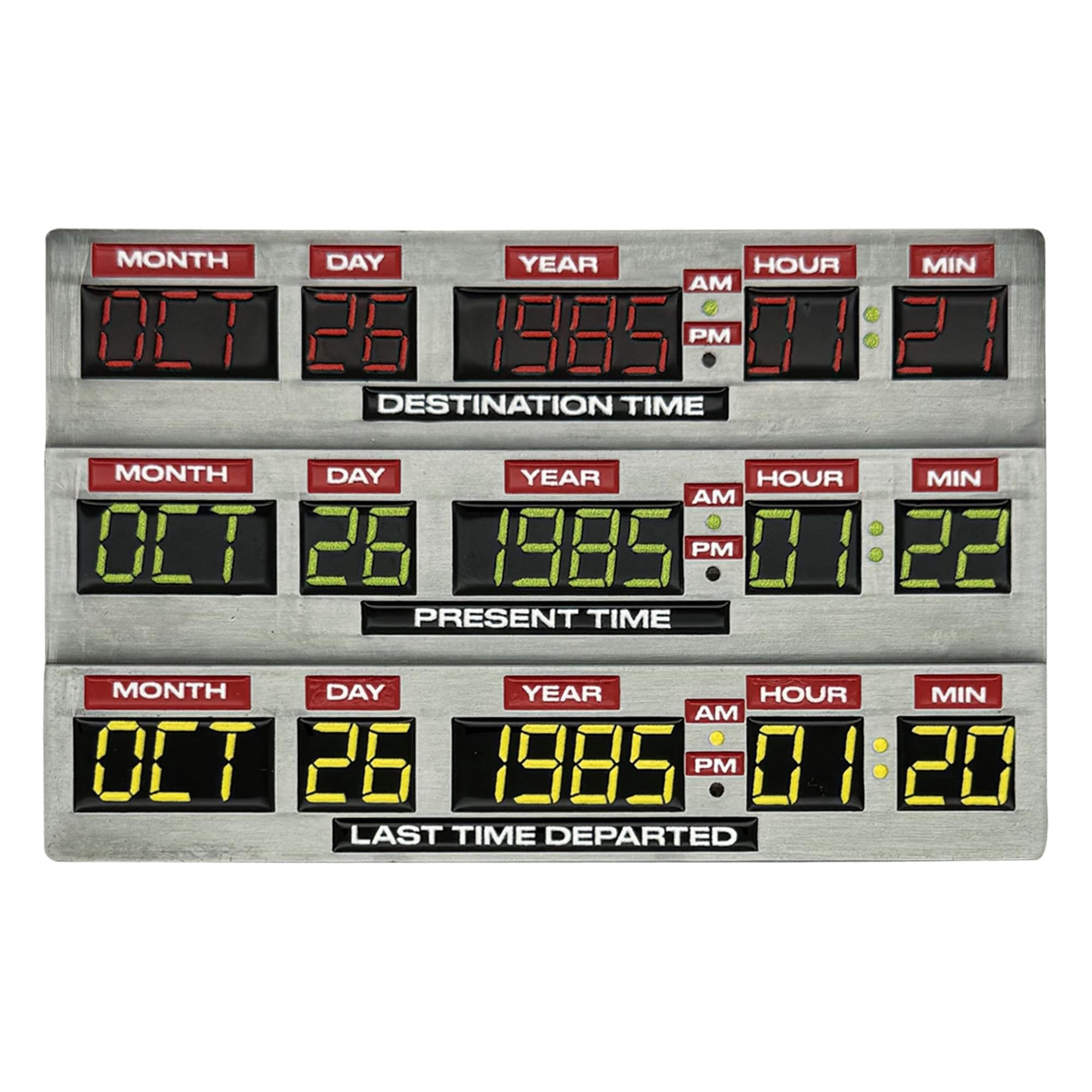 Back To The Future 40th Anniversary Time Circuits Limited Edition Metal Ingot