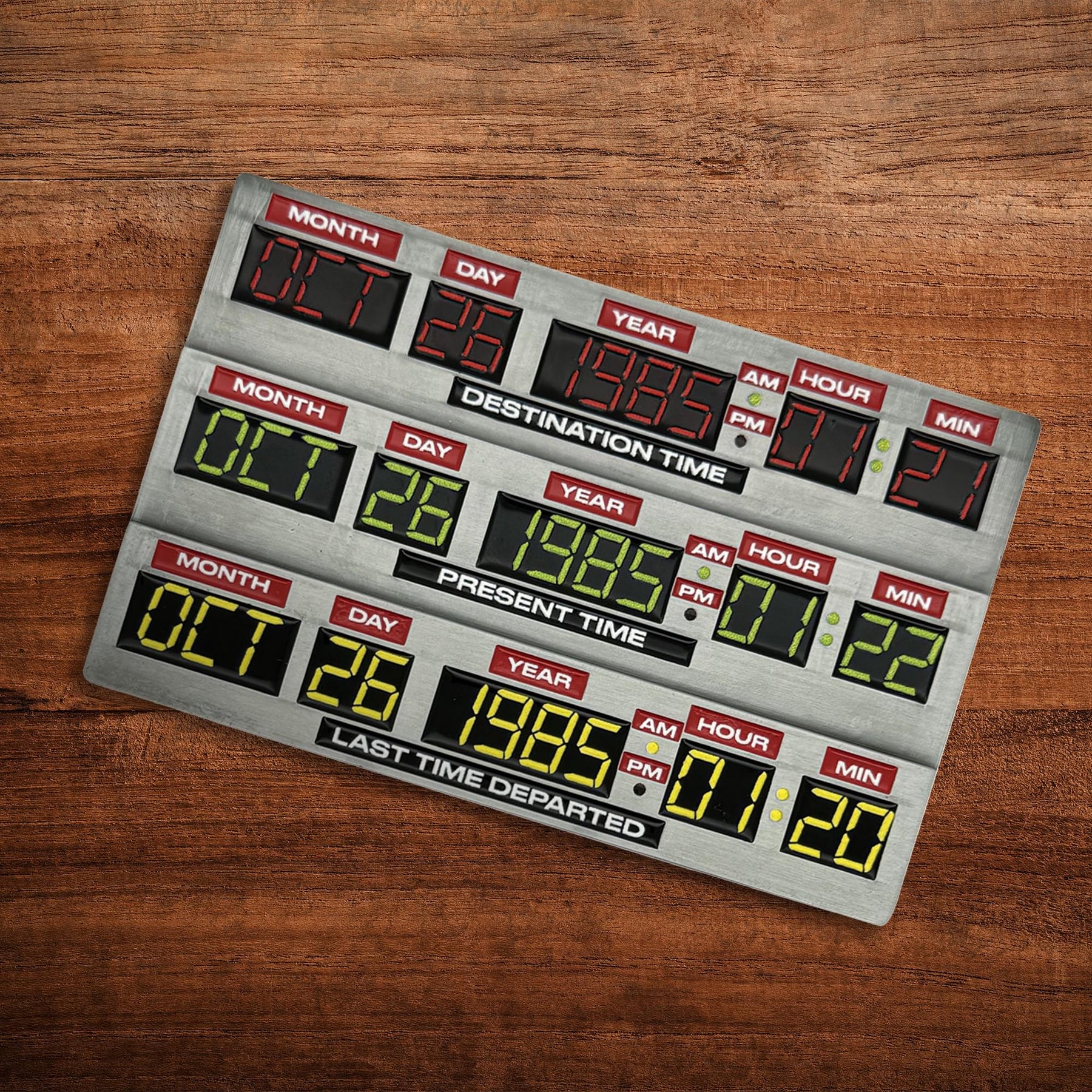 Back To The Future 40th Anniversary Time Circuits Limited Edition Metal Ingot