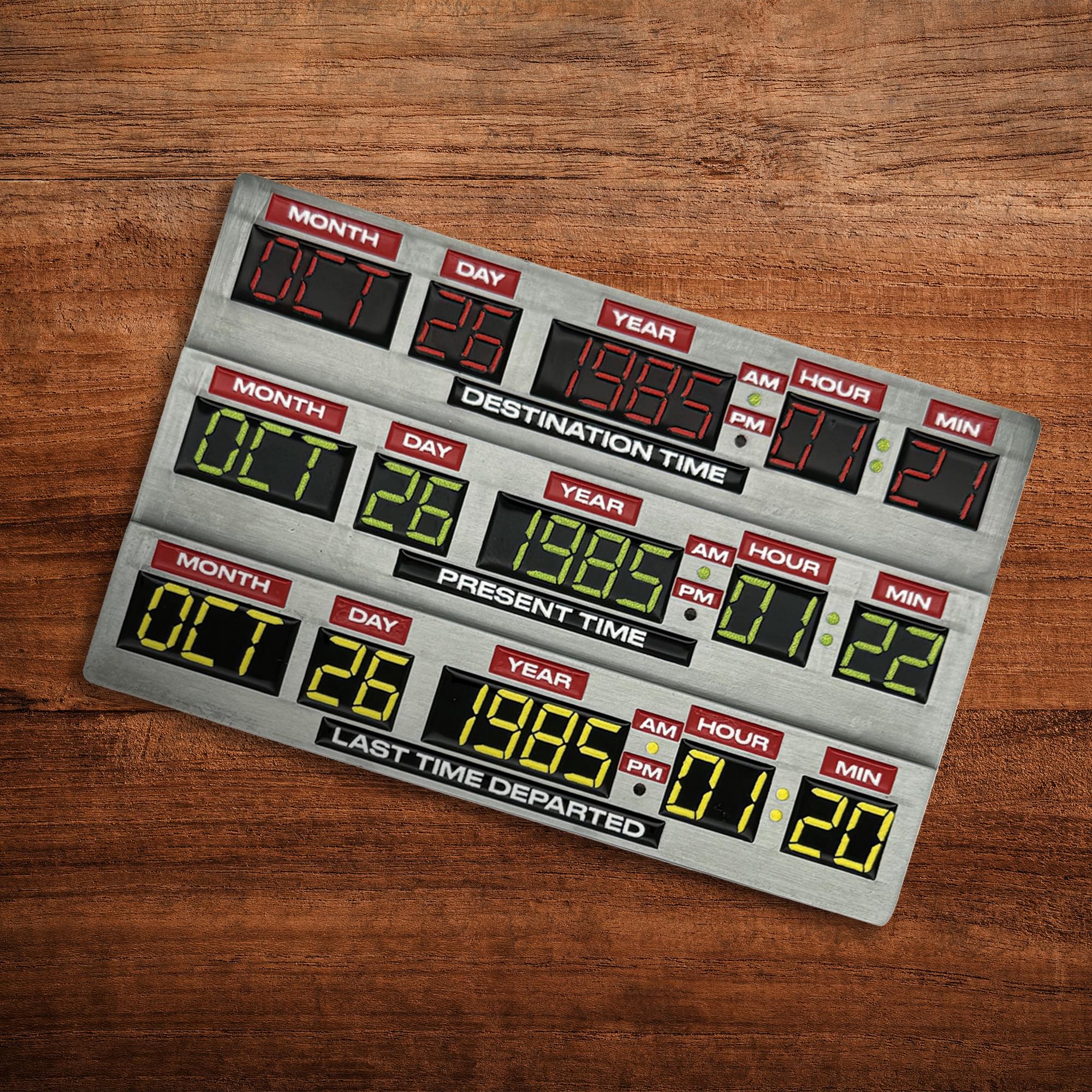 Back To The Future 40th Anniversary Time Circuits Limited Edition Metal Ingot