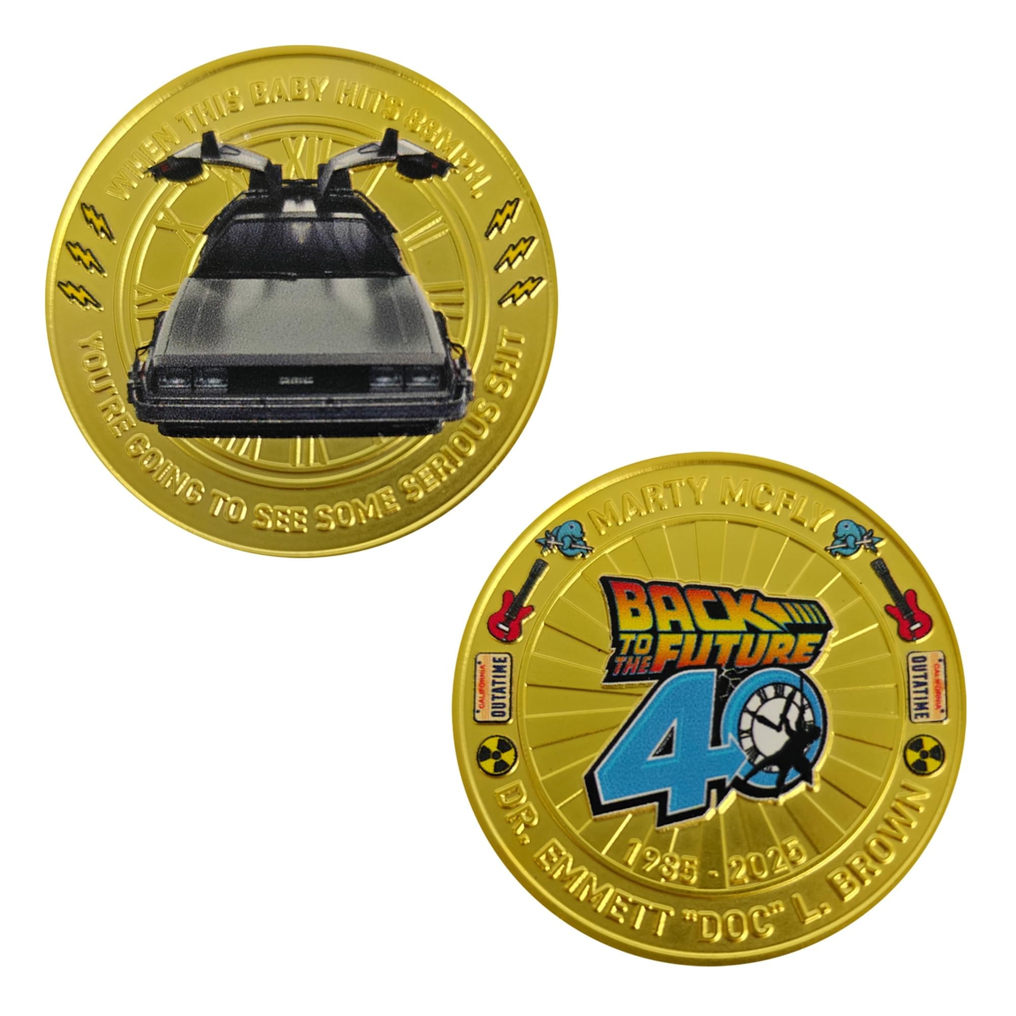 Back To The Future 40th Anniversary Presentation Limited Edition Coin