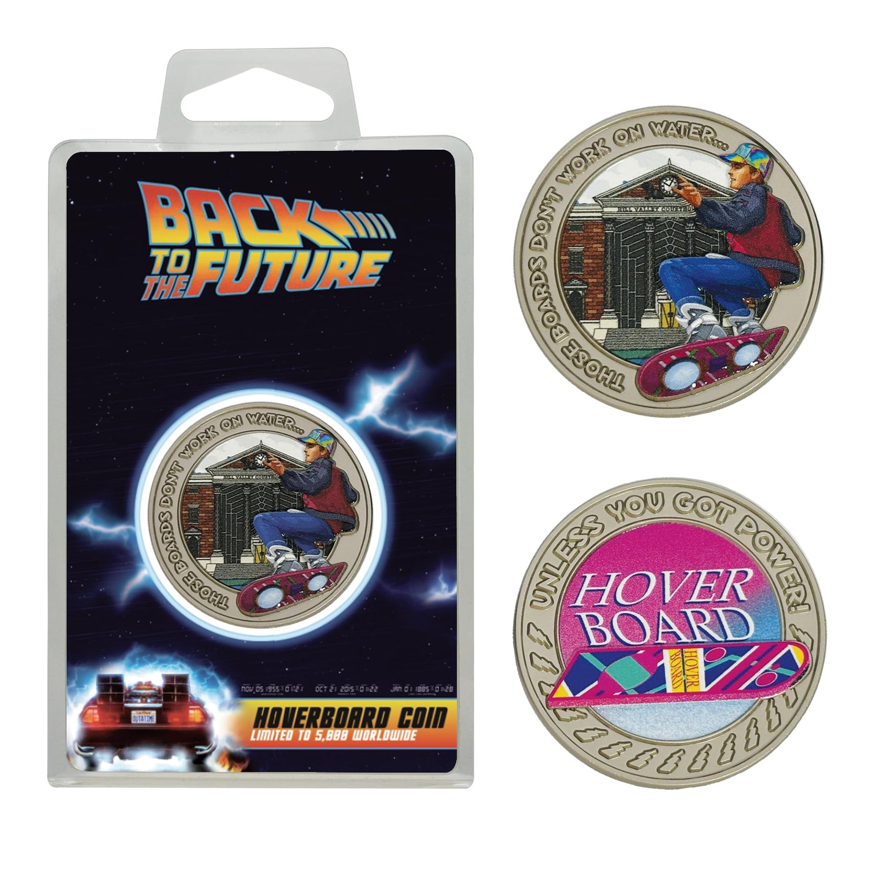 Back To The Future Part II Hoverboard Limited Edition Collector Coin With Case