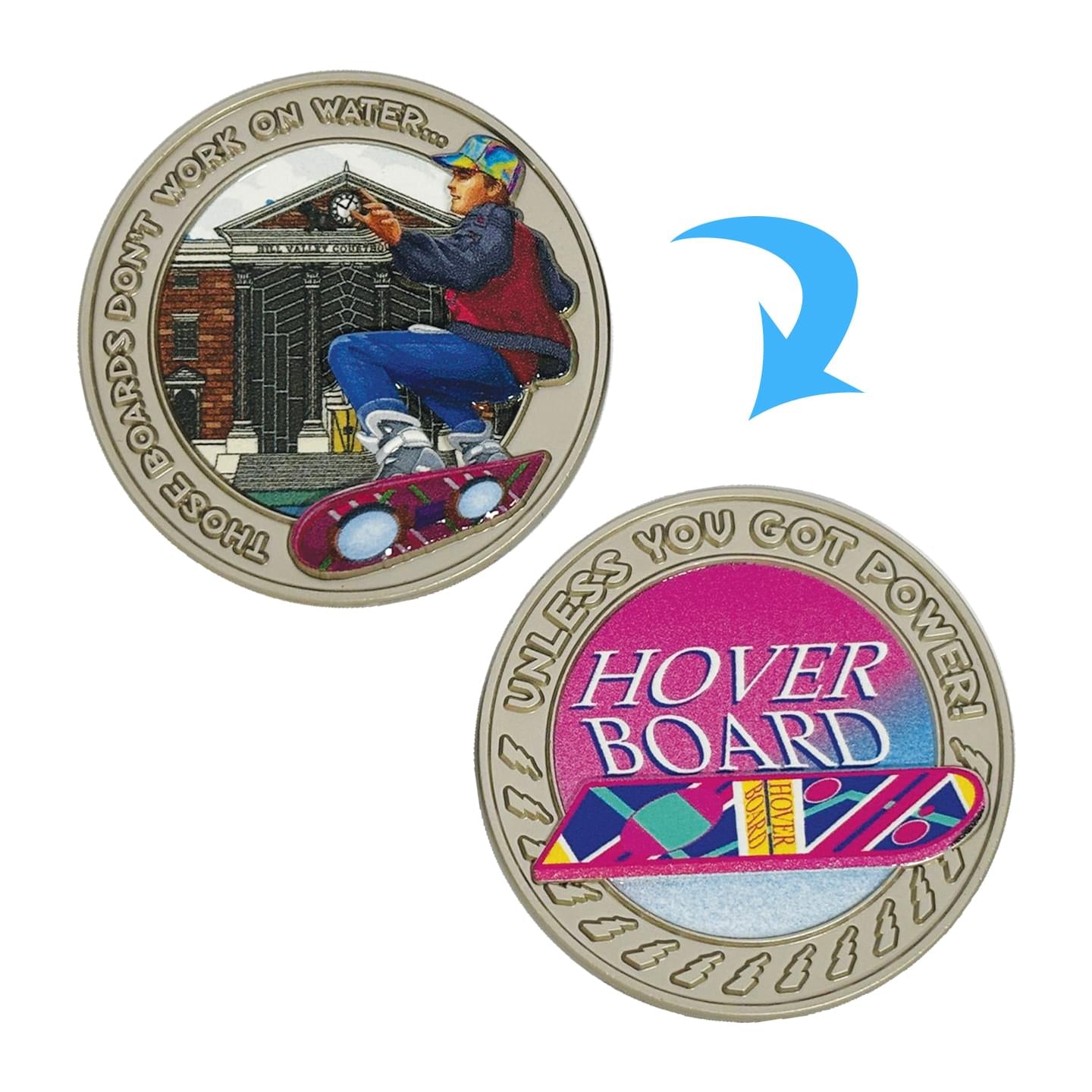 Back To The Future Part II Hoverboard Limited Edition Collector Coin With Case