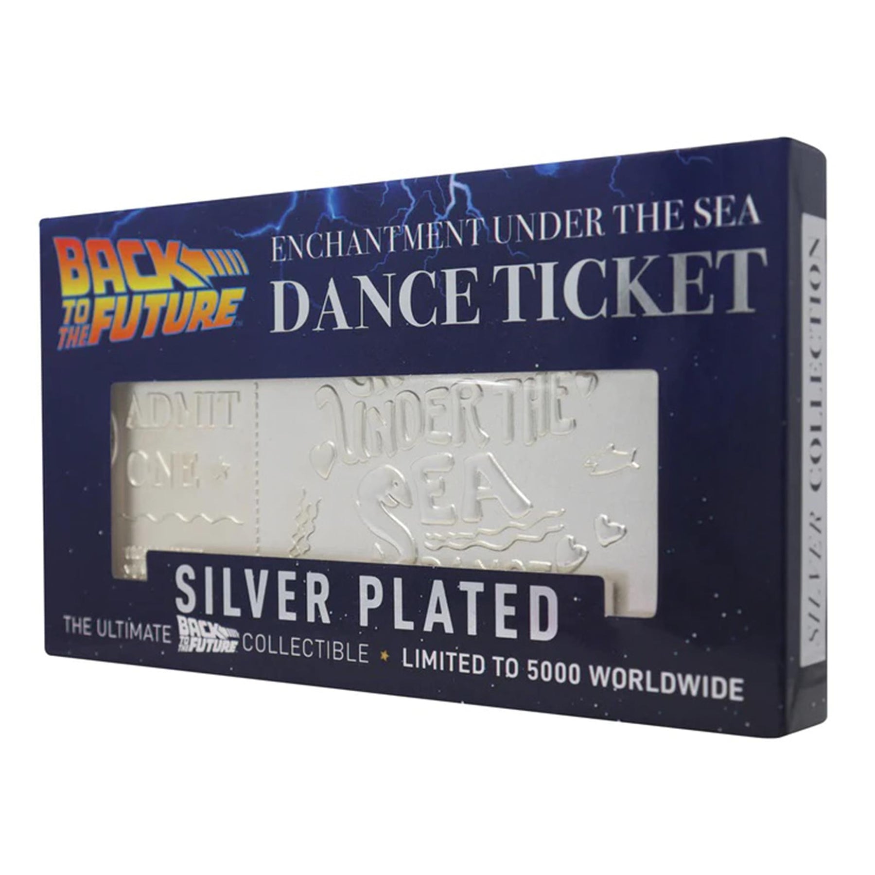 Back To The Future Limited Edition .999 Silver Plated Under the Sea Dance Ticket